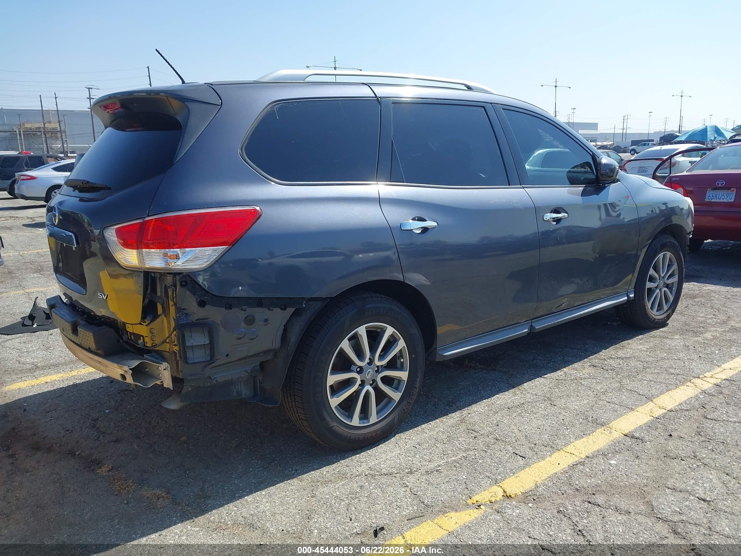 2014 Nissan Pathfinder Sv Серый vin: 5N1AR2MN4EC622081