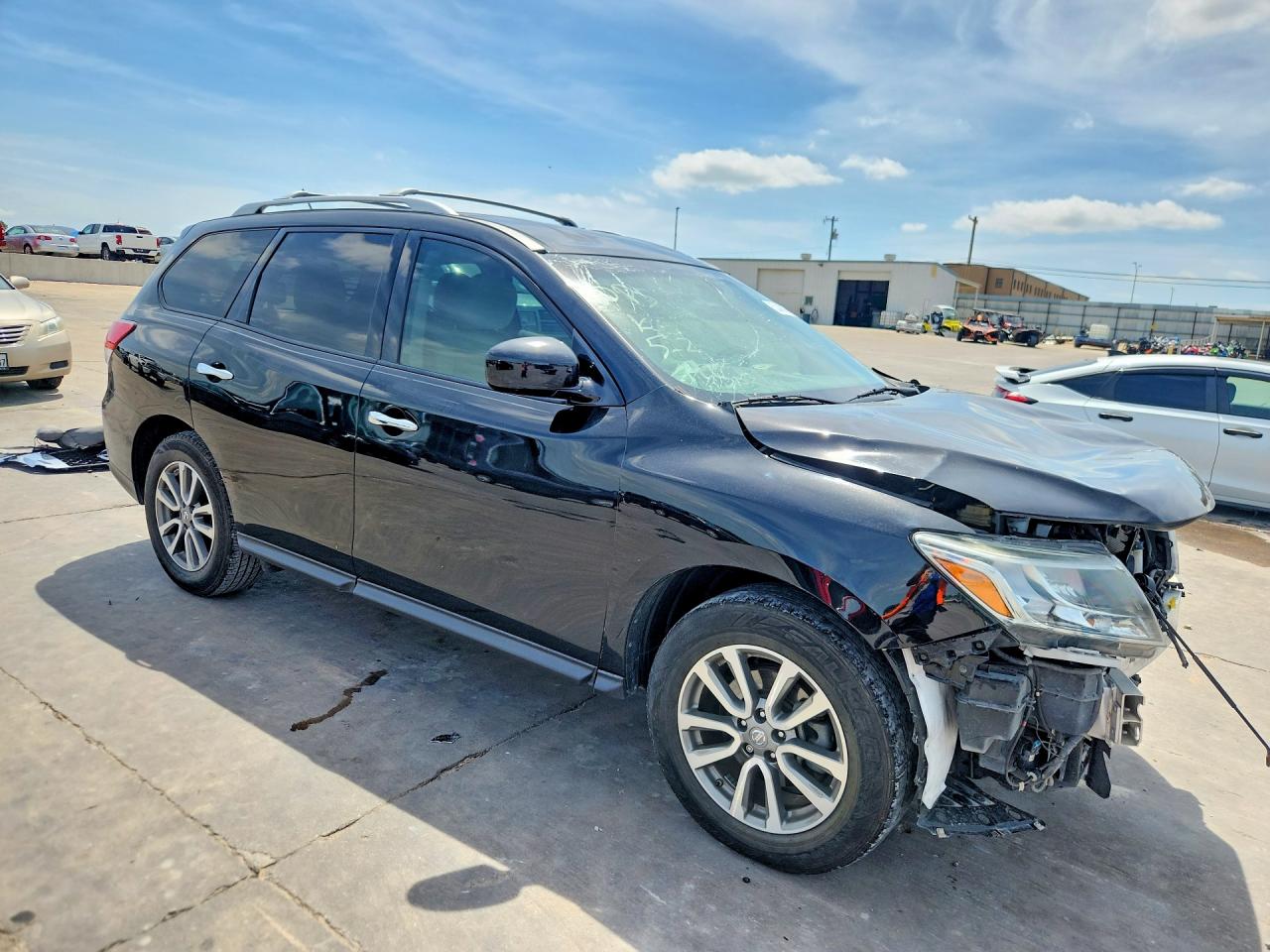2014 Nissan Pathfinder Sv Black vin: 5N1AR2MN4EC629502