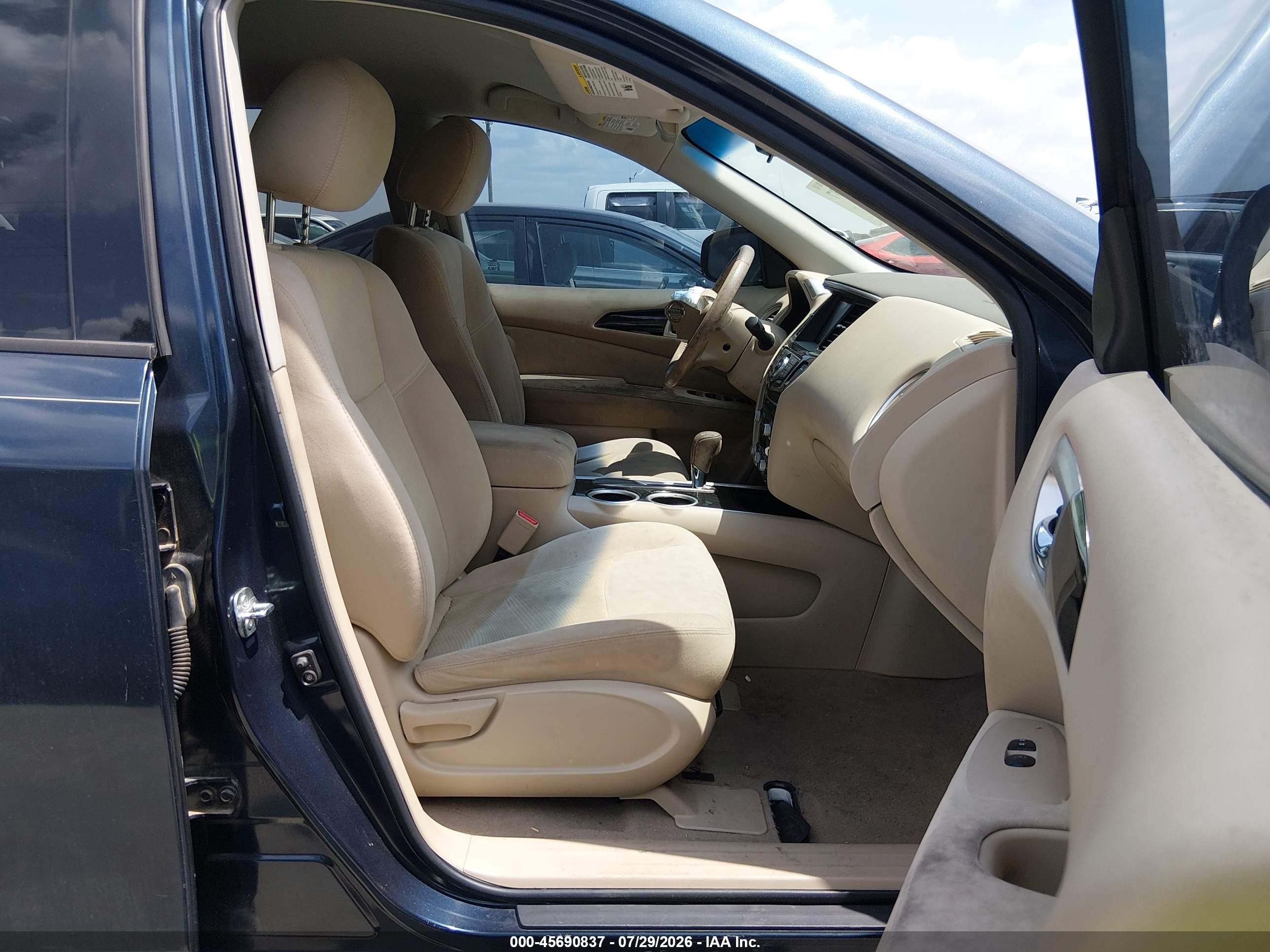 2014 Nissan Pathfinder Sv Dark Blue vin: 5N1AR2MN4EC630293