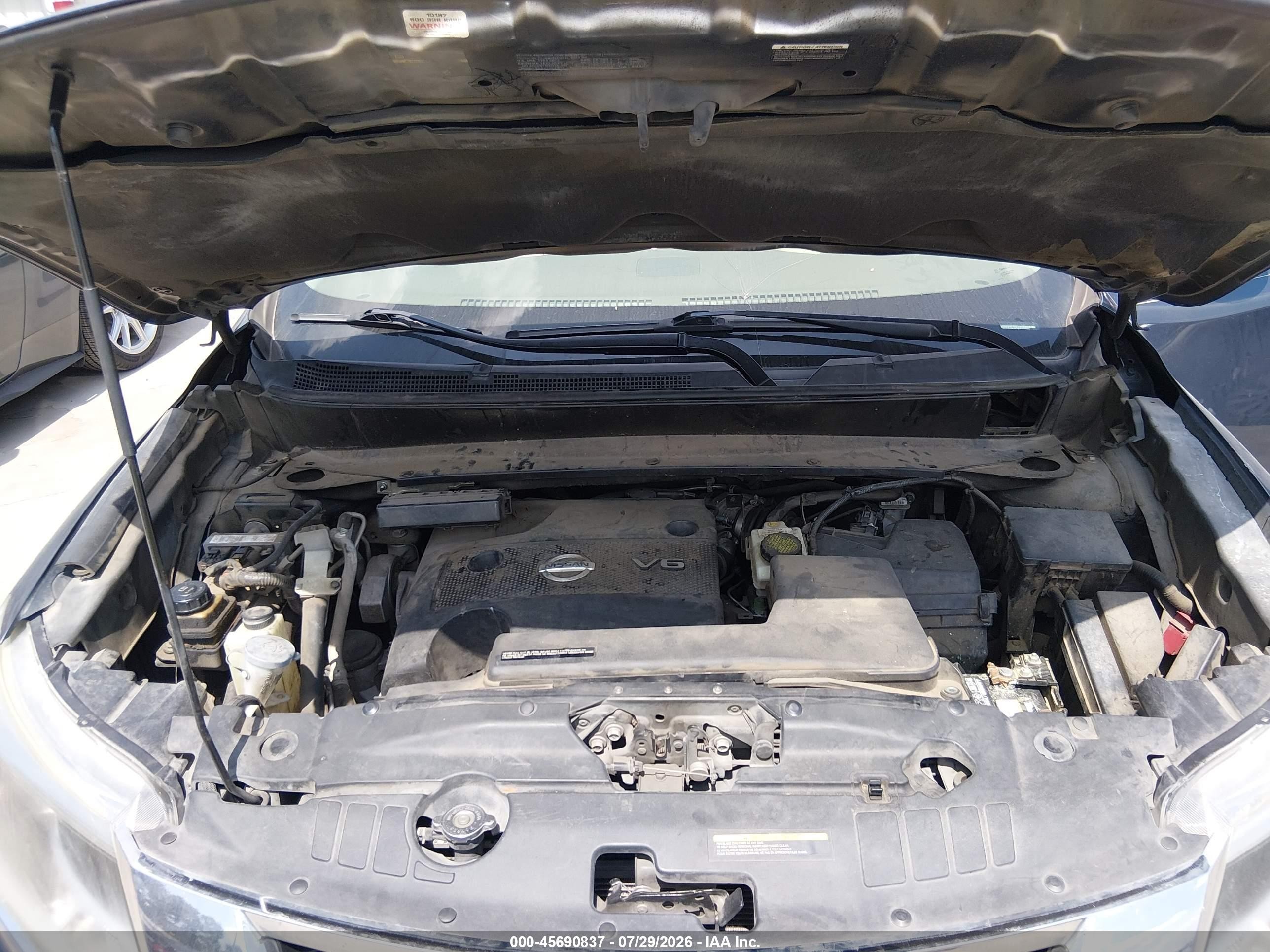 2014 Nissan Pathfinder Sv Dark Blue vin: 5N1AR2MN4EC630293