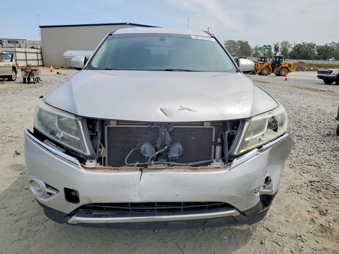 2014 Nissan Pathfinder S Silver vin: 5N1AR2MN4EC633324