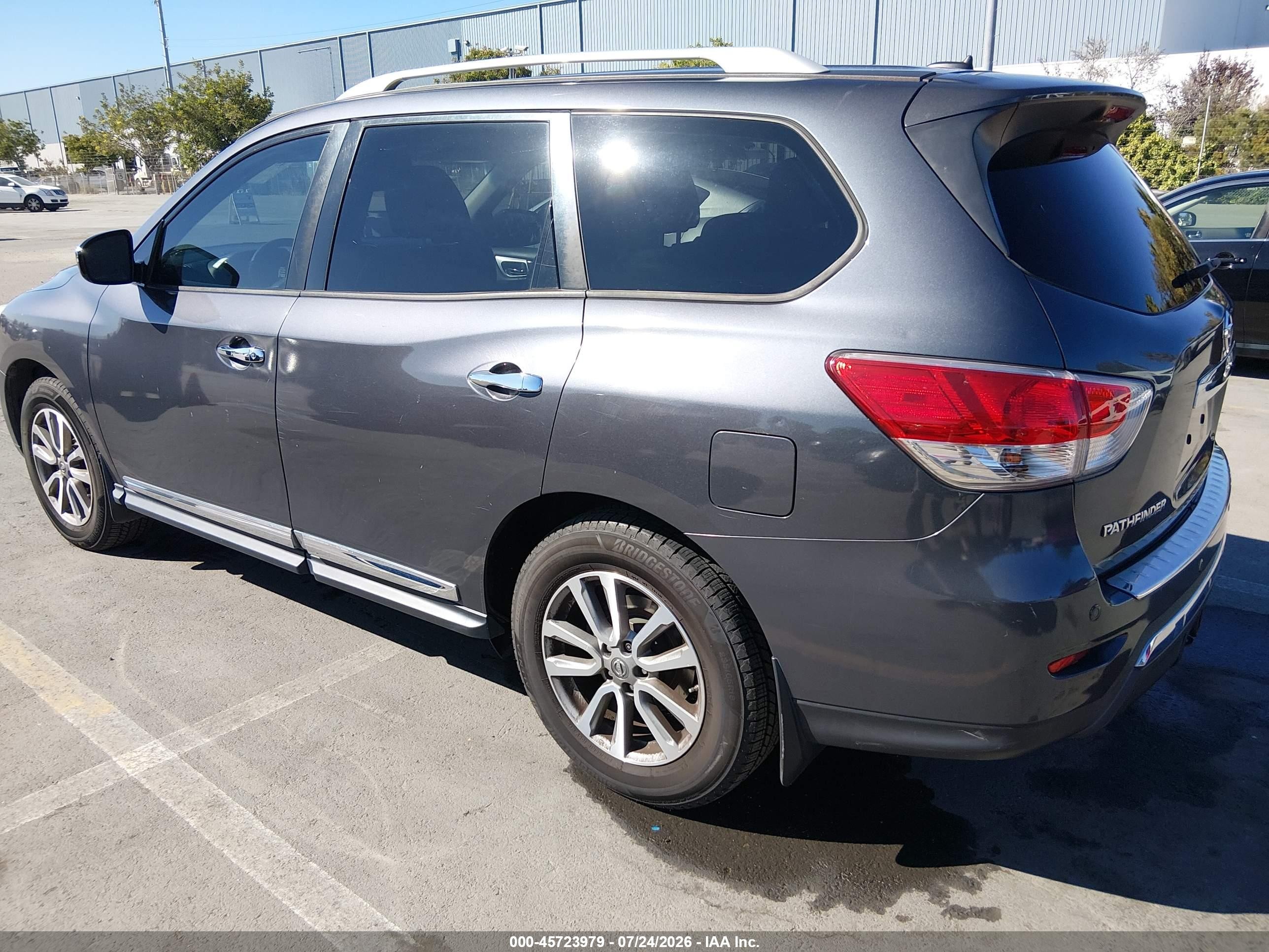 2014 Nissan Pathfinder Sl Gray vin: 5N1AR2MN4EC635753