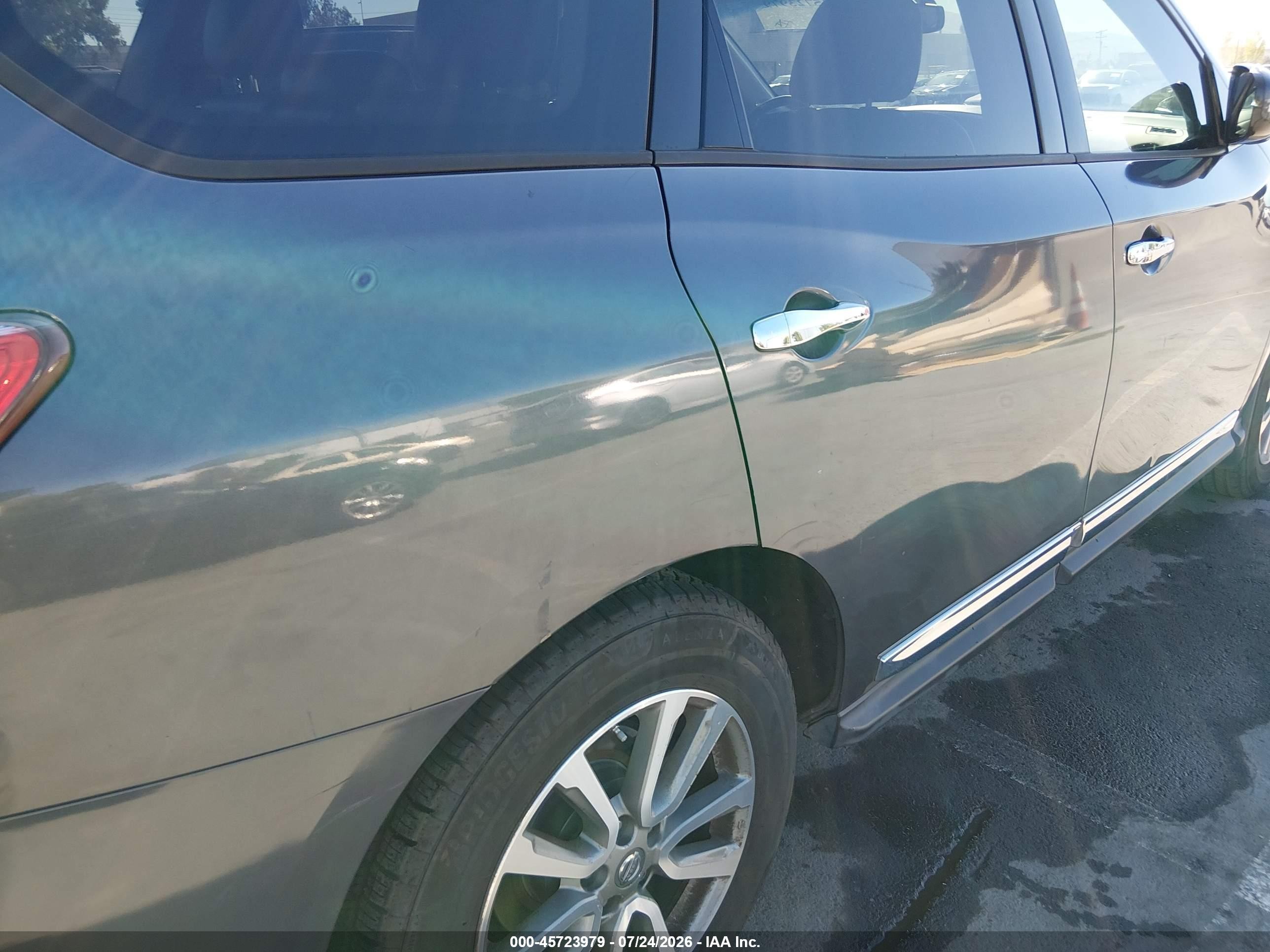 2014 Nissan Pathfinder Sl Gray vin: 5N1AR2MN4EC635753