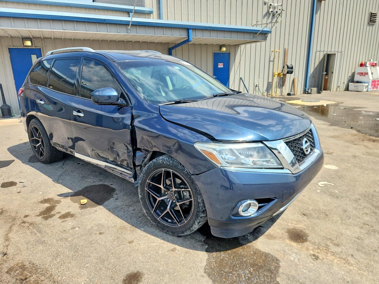 2014 Nissan Pathfinder S Синий vin: 5N1AR2MN4EC646266