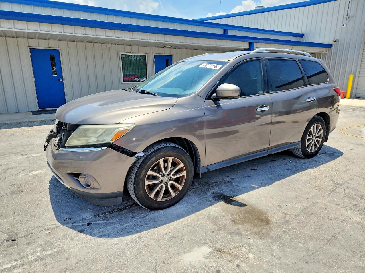 2014 Nissan Pathfinder Sv Gray vin: 5N1AR2MN4EC669210