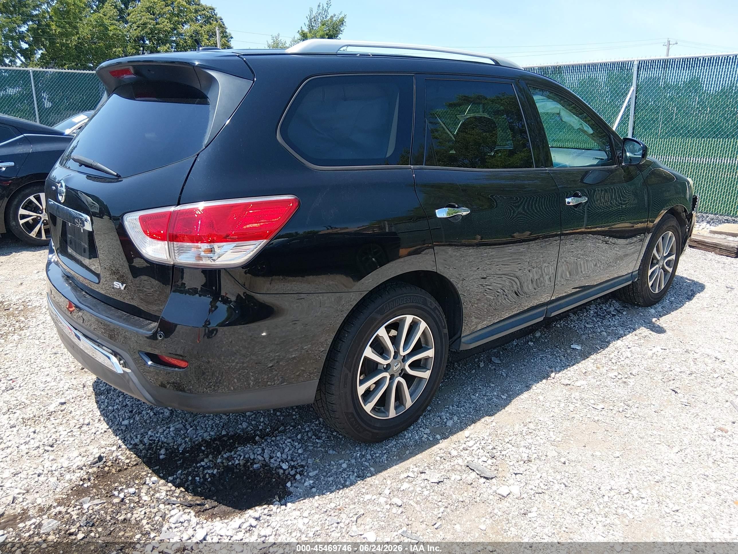 2014 Nissan Pathfinder Platinum/s/sl/sv Black vin: 5N1AR2MN4EC671510