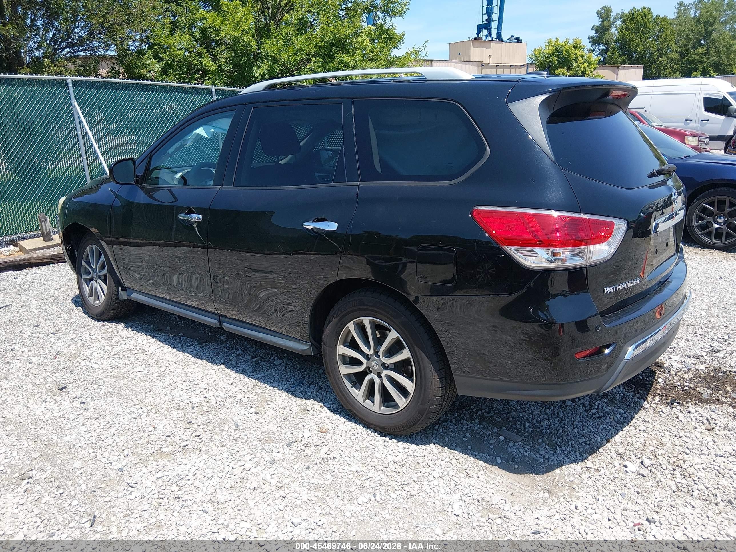 2014 Nissan Pathfinder Platinum/s/sl/sv Black vin: 5N1AR2MN4EC671510