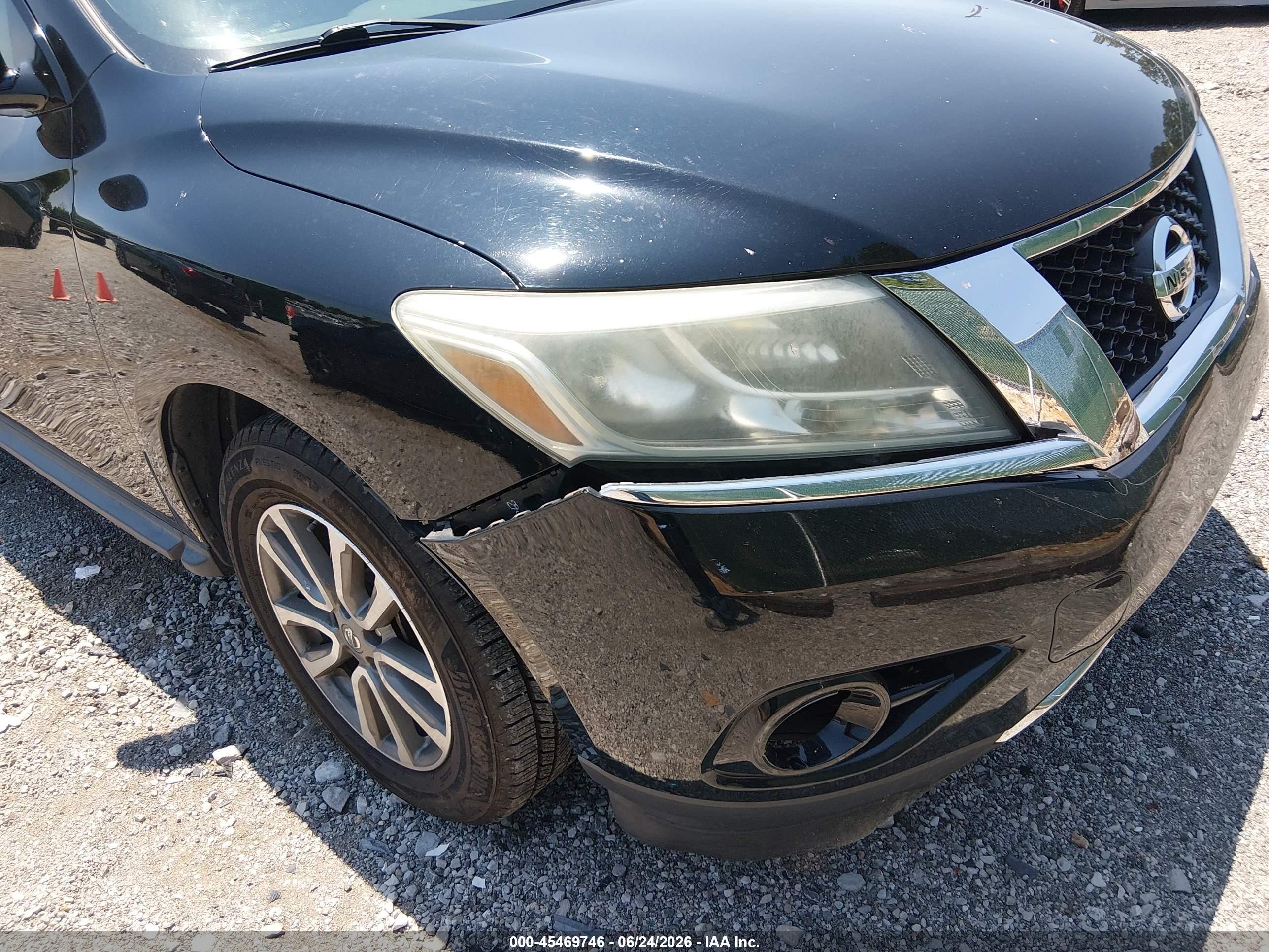 2014 Nissan Pathfinder Platinum/s/sl/sv Black vin: 5N1AR2MN4EC671510