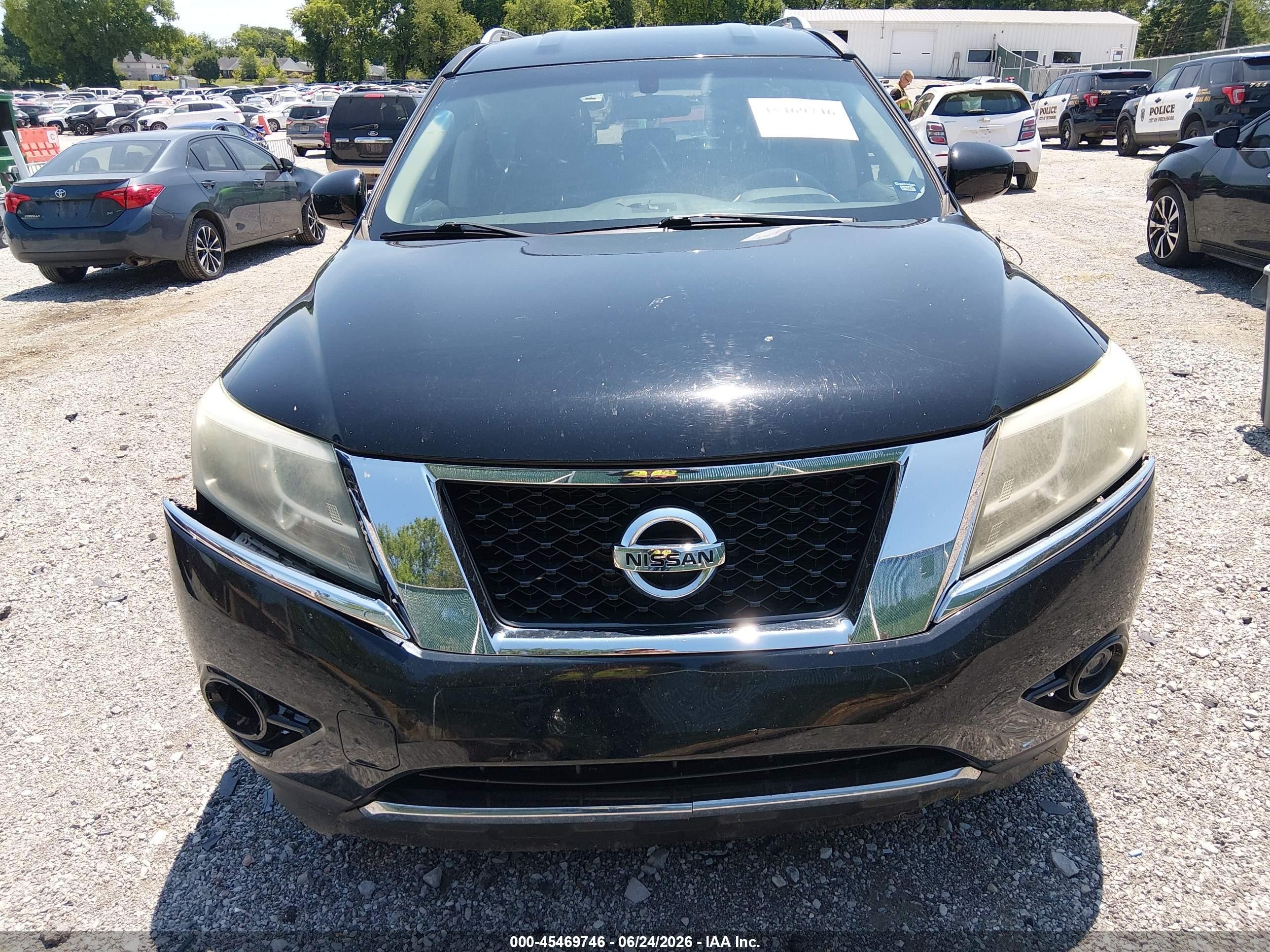 2014 Nissan Pathfinder Platinum/s/sl/sv Black vin: 5N1AR2MN4EC671510