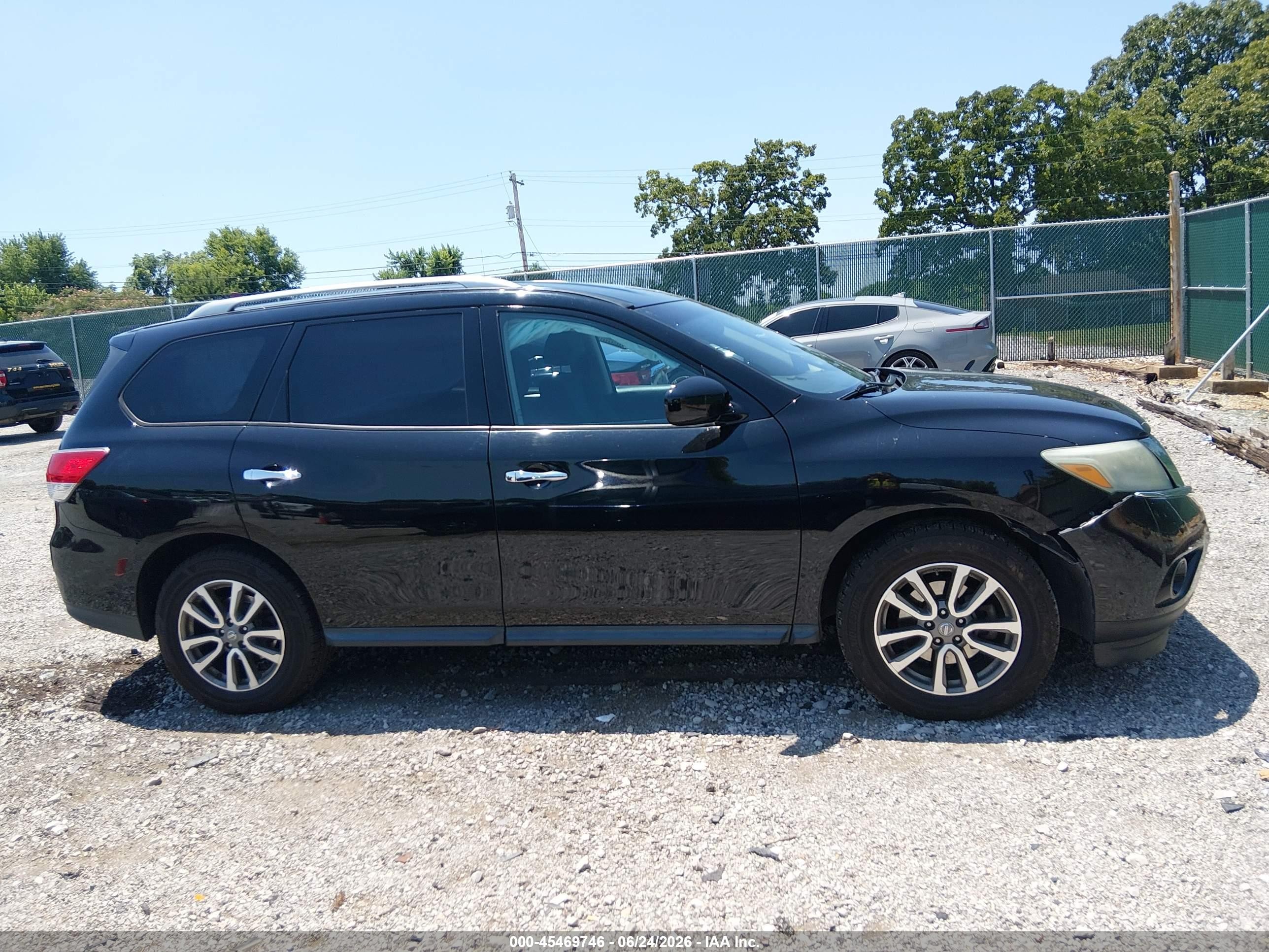 2014 Nissan Pathfinder Platinum/s/sl/sv Black vin: 5N1AR2MN4EC671510