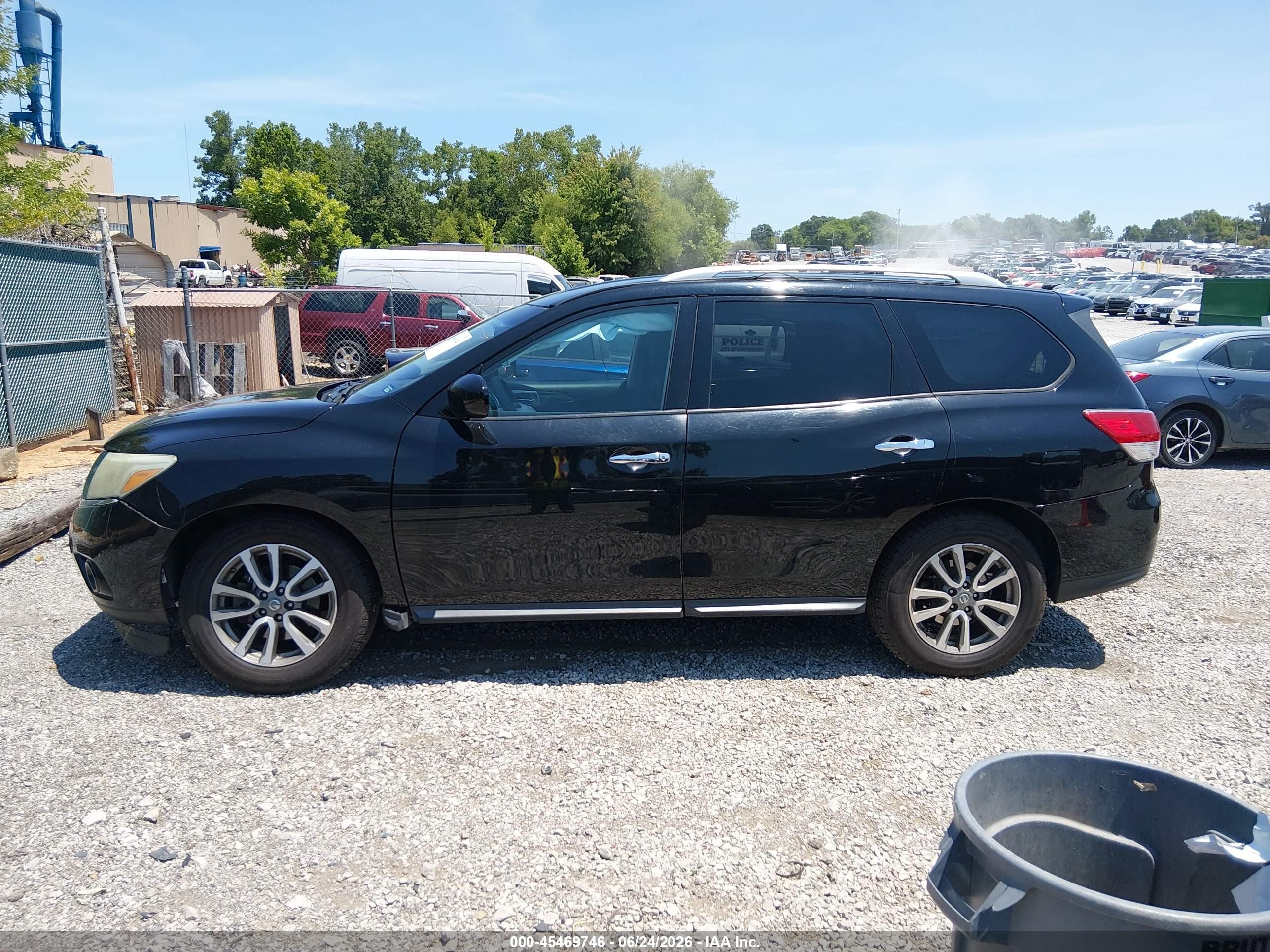 2014 Nissan Pathfinder Platinum/s/sl/sv Black vin: 5N1AR2MN4EC671510