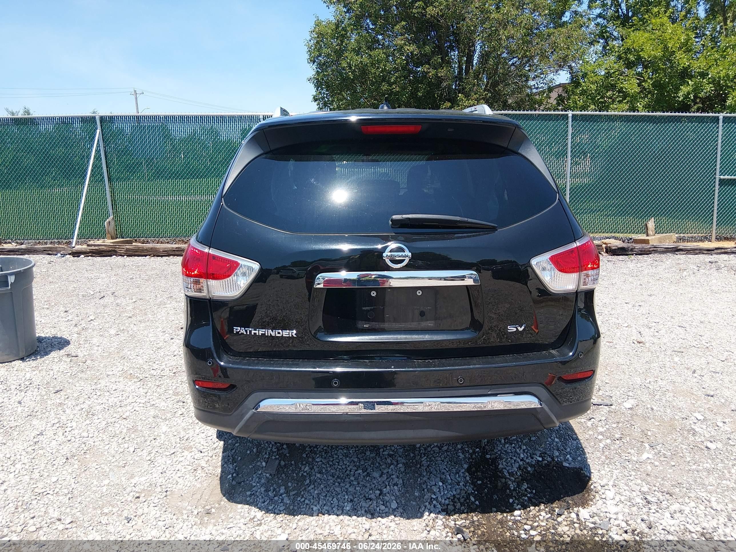 2014 Nissan Pathfinder Platinum/s/sl/sv Black vin: 5N1AR2MN4EC671510