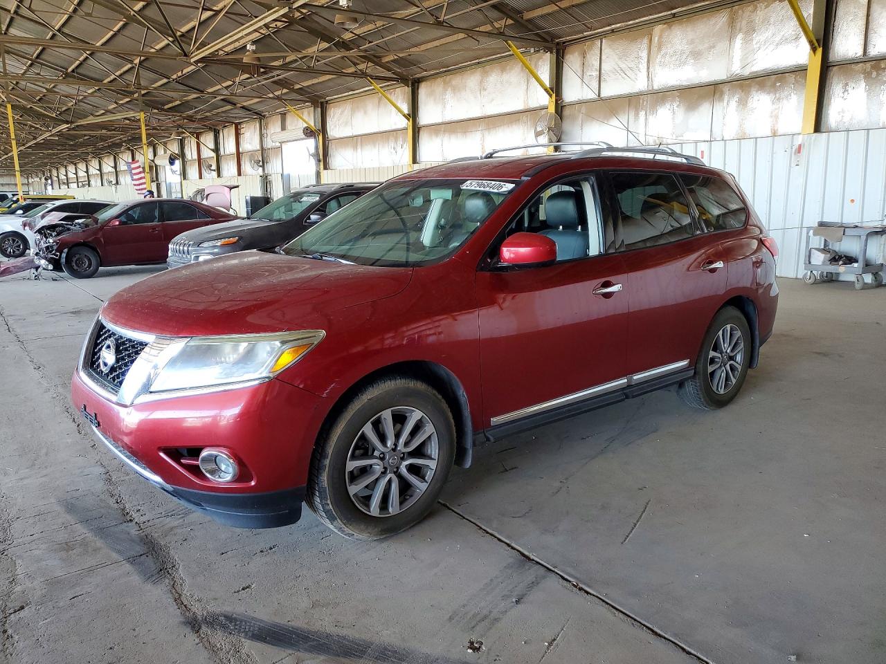 2014 Nissan Pathfinder Sl Burgundy vin: 5N1AR2MN4EC678358