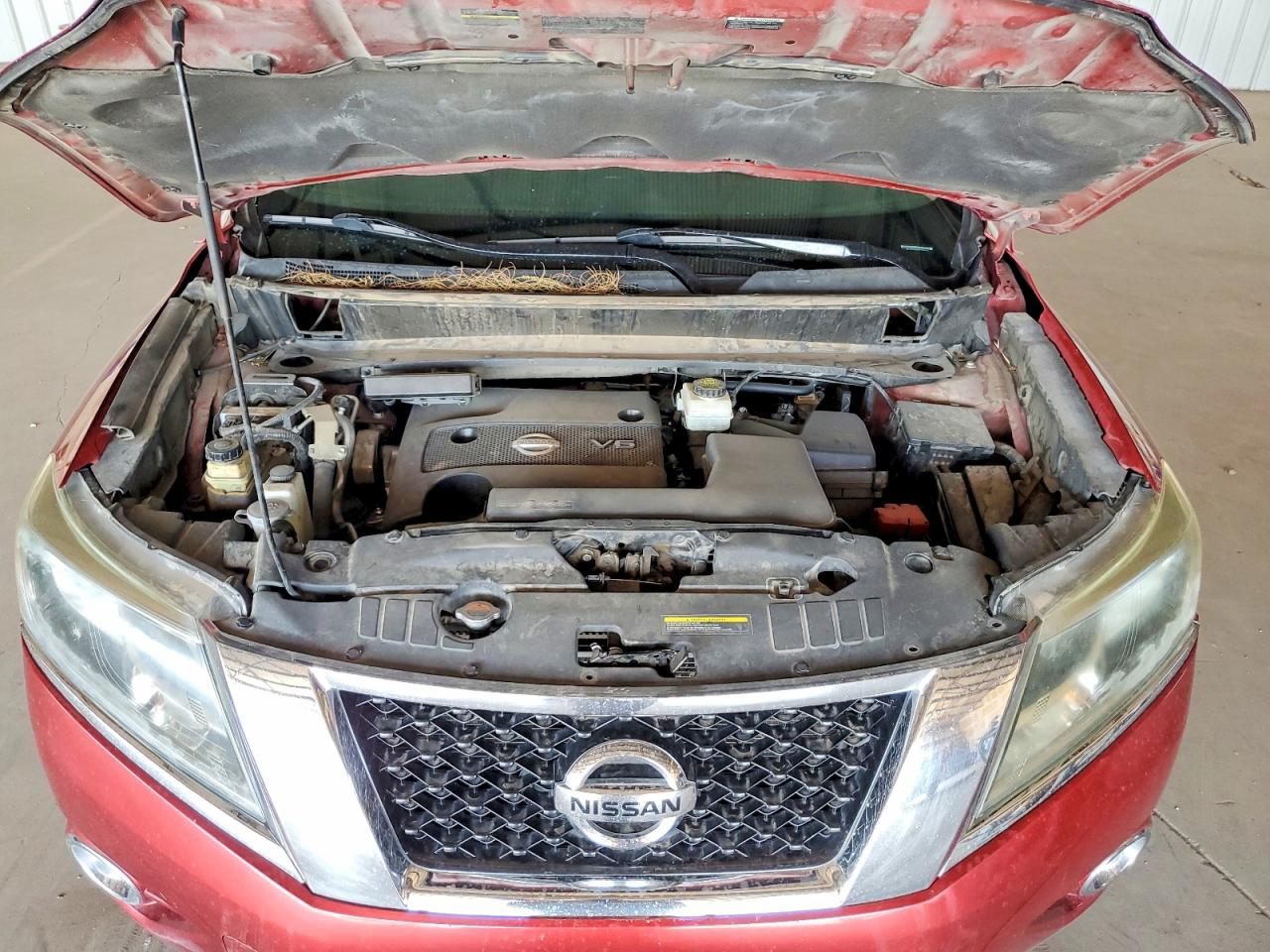 2014 Nissan Pathfinder Sl Burgundy vin: 5N1AR2MN4EC678358
