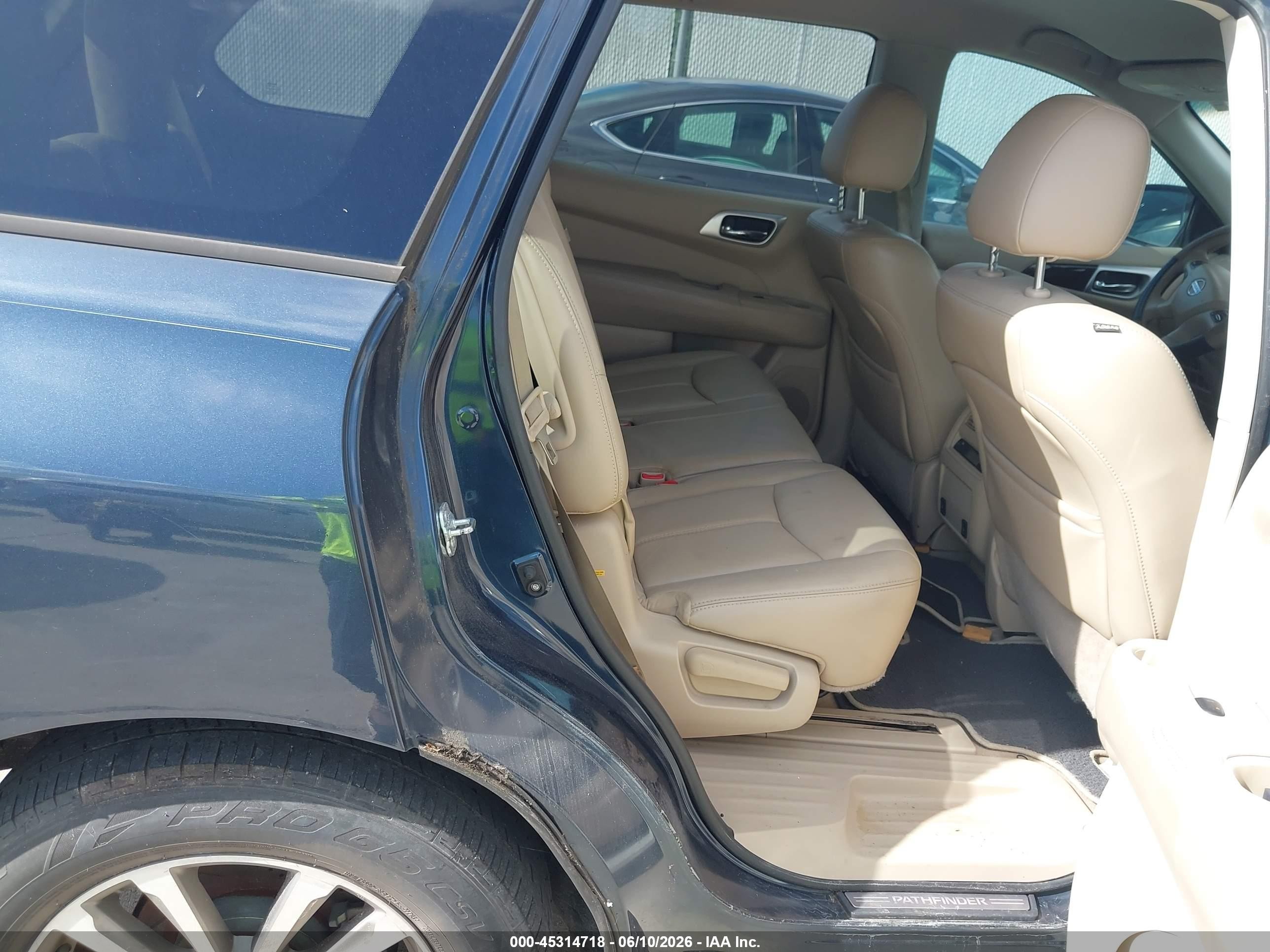 2014 Nissan Pathfinder Sl Blue vin: 5N1AR2MN4EC679509