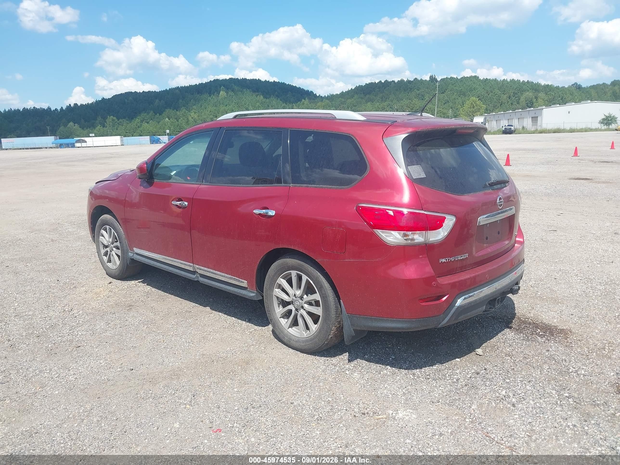 2014 Nissan Pathfinder Sl Burgundy vin: 5N1AR2MN4EC695354