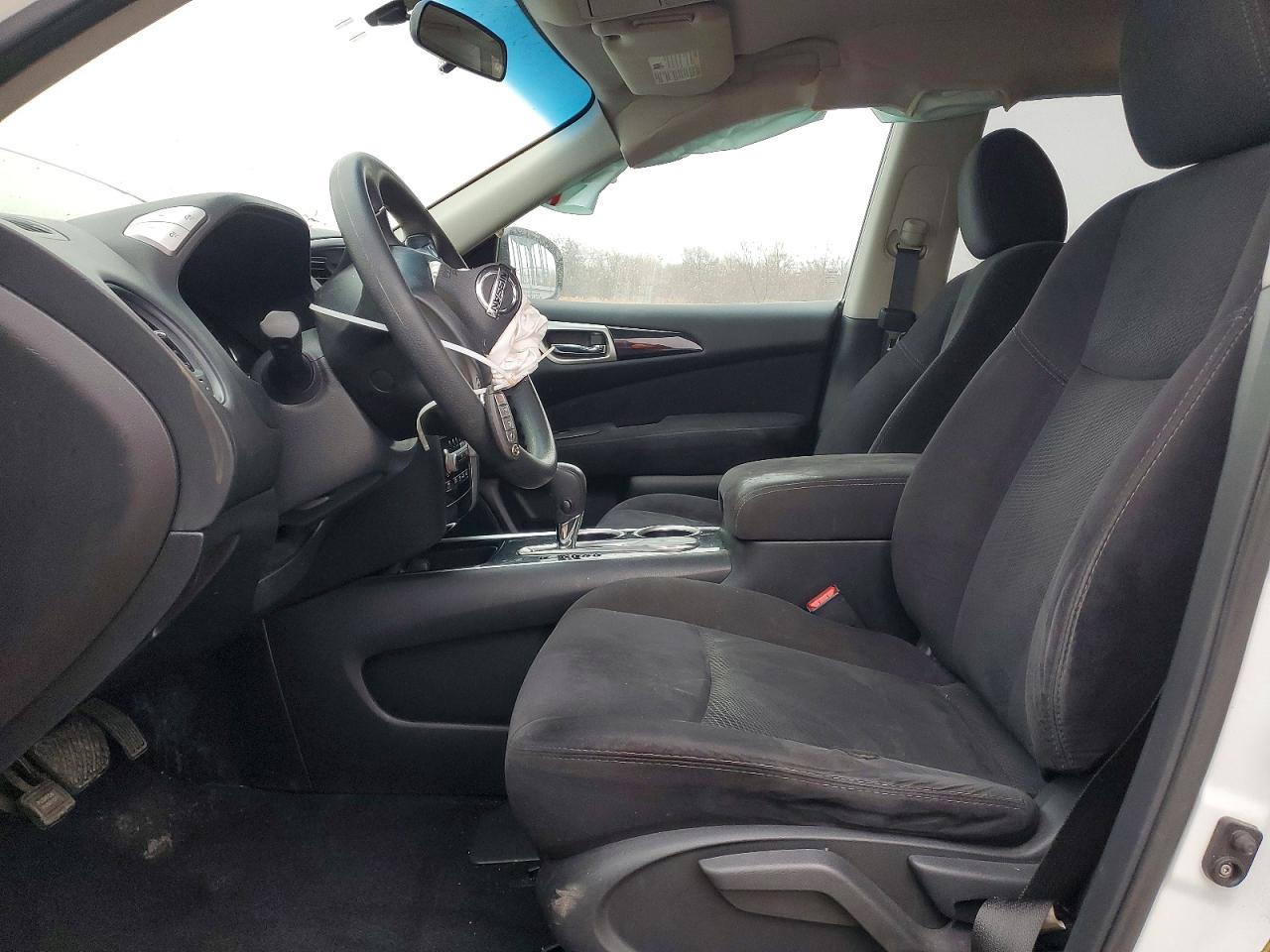 2014 Nissan Pathfinder S White vin: 5N1AR2MN4EC709656