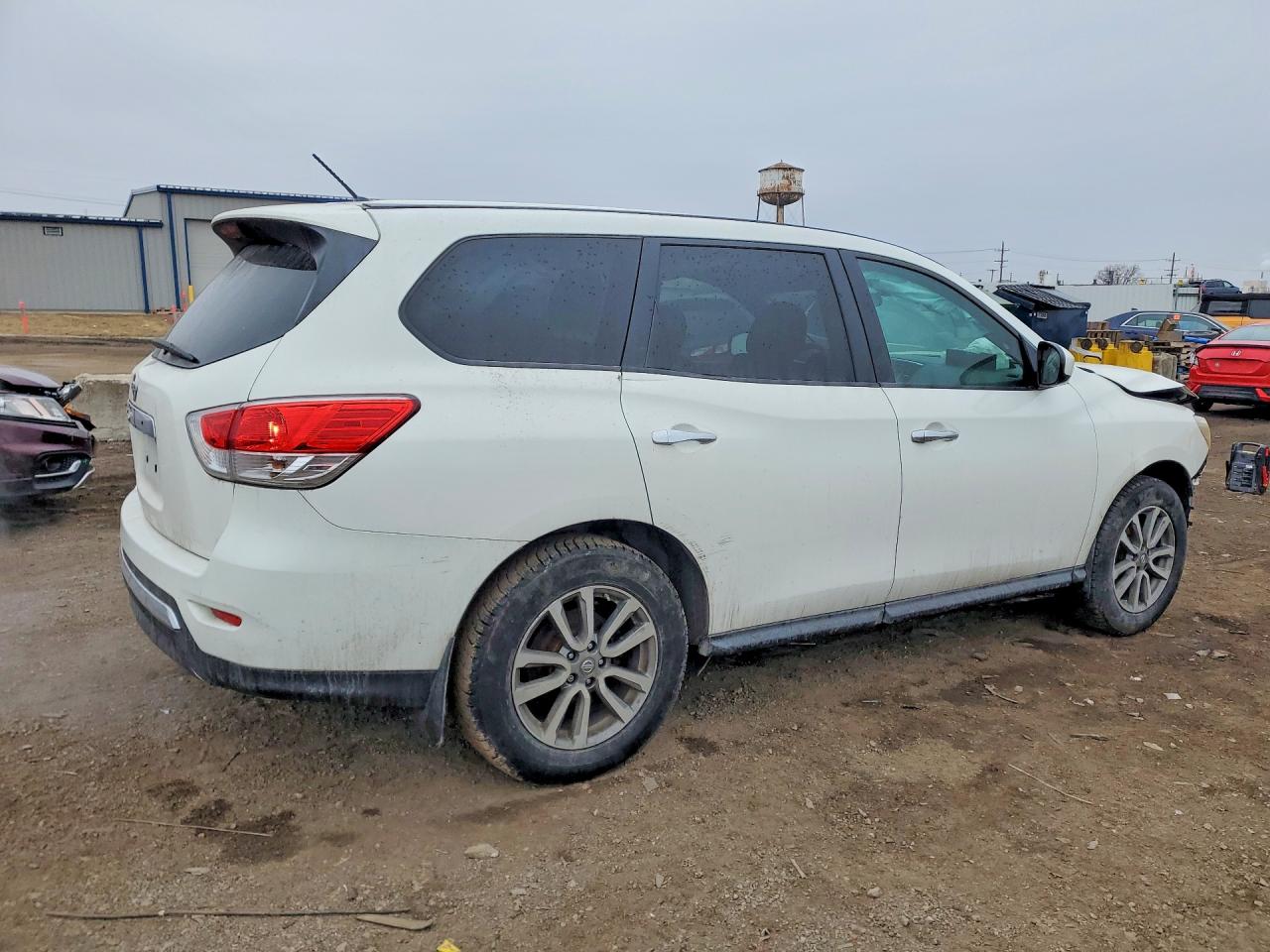 2014 Nissan Pathfinder S White vin: 5N1AR2MN4EC709656