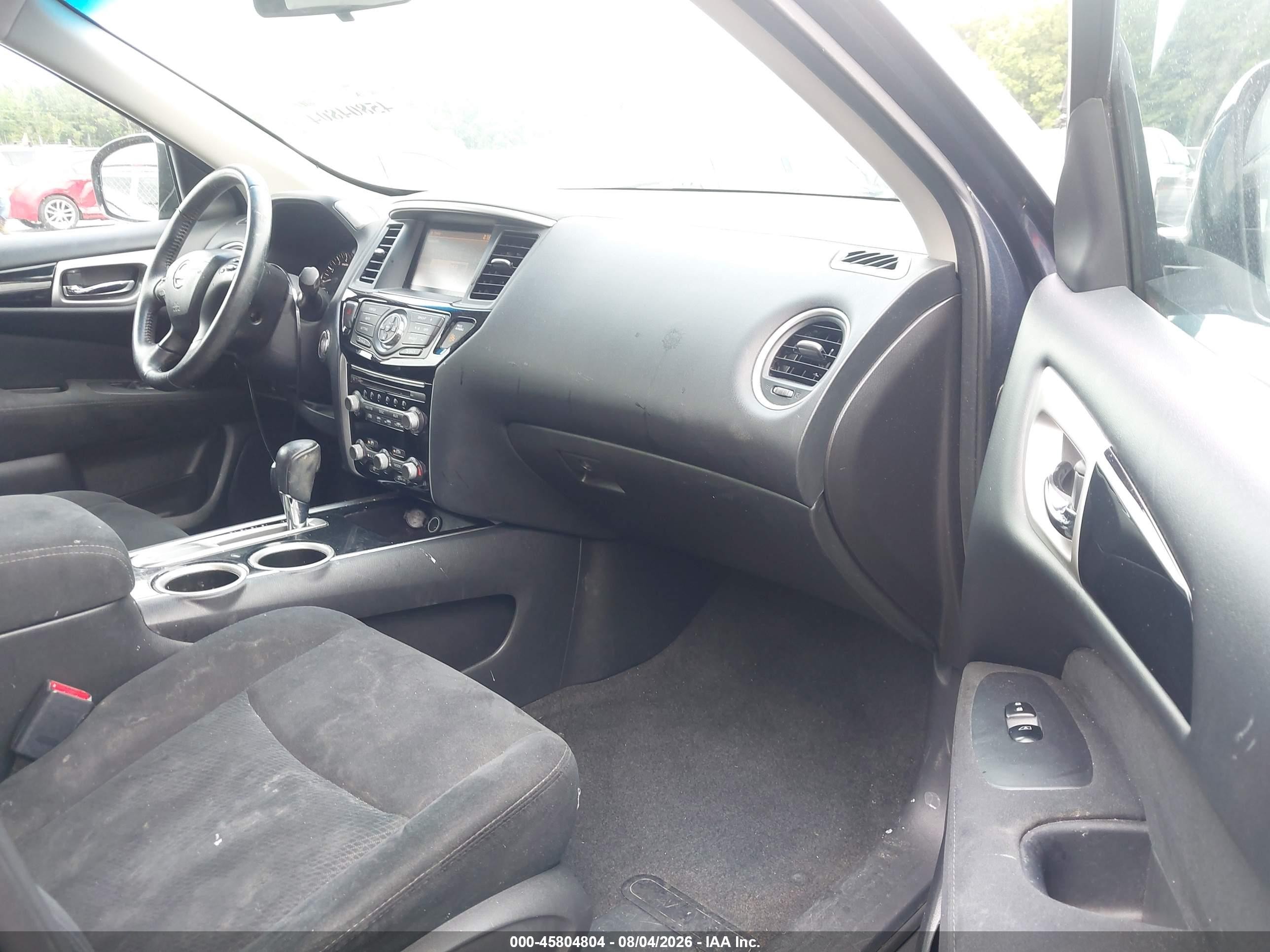 2014 Nissan Pathfinder Sv Dark Blue vin: 5N1AR2MN4EC730135