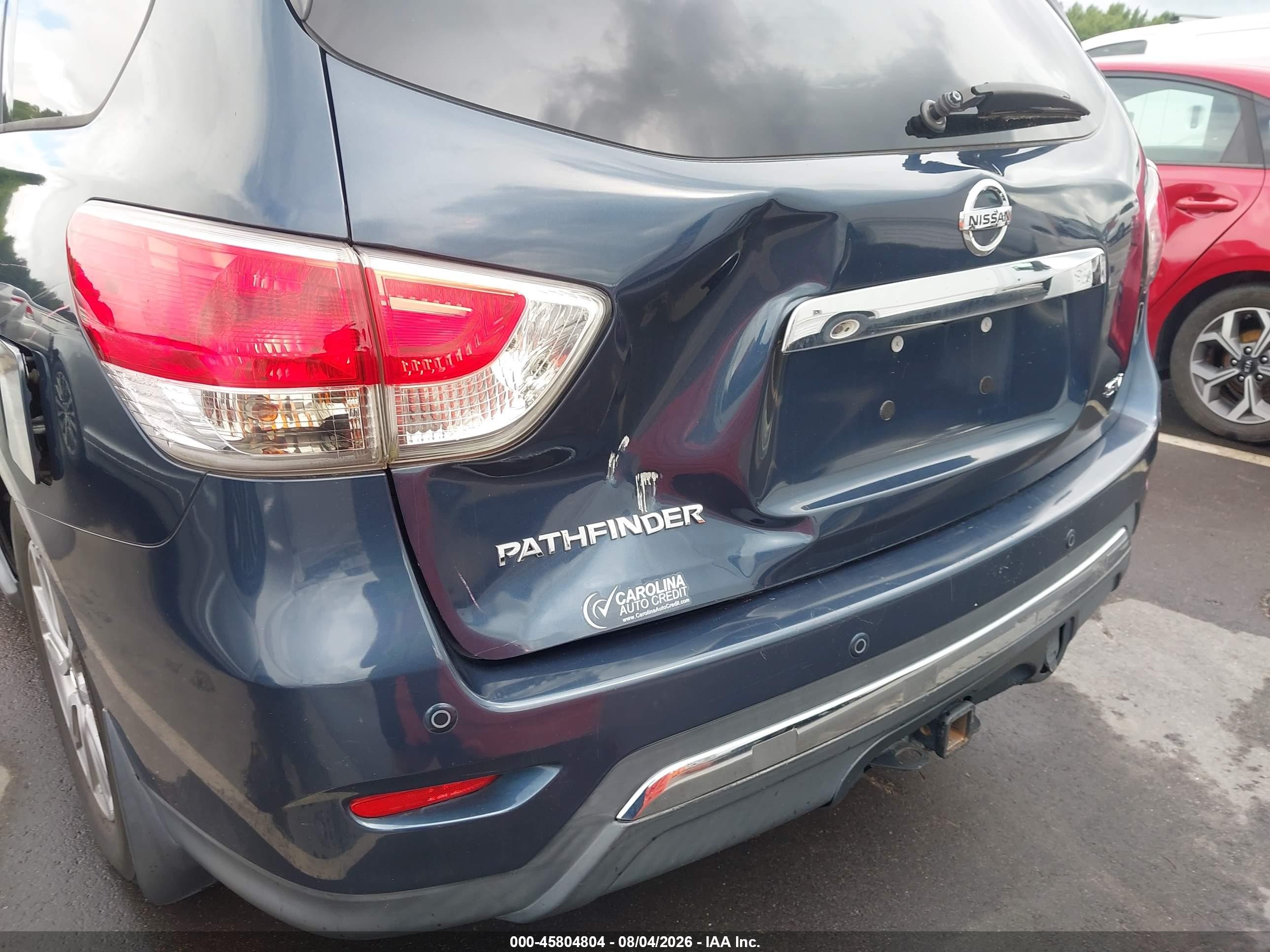 2014 Nissan Pathfinder Sv Dark Blue vin: 5N1AR2MN4EC730135