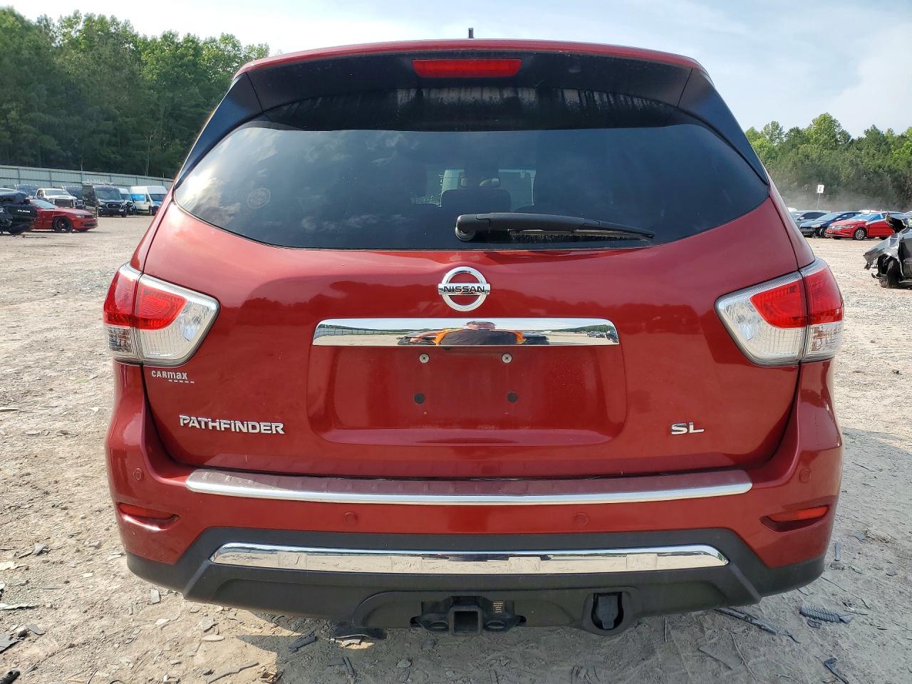 2015 Nissan Pathfinder Sl Red vin: 5N1AR2MN4FC604391