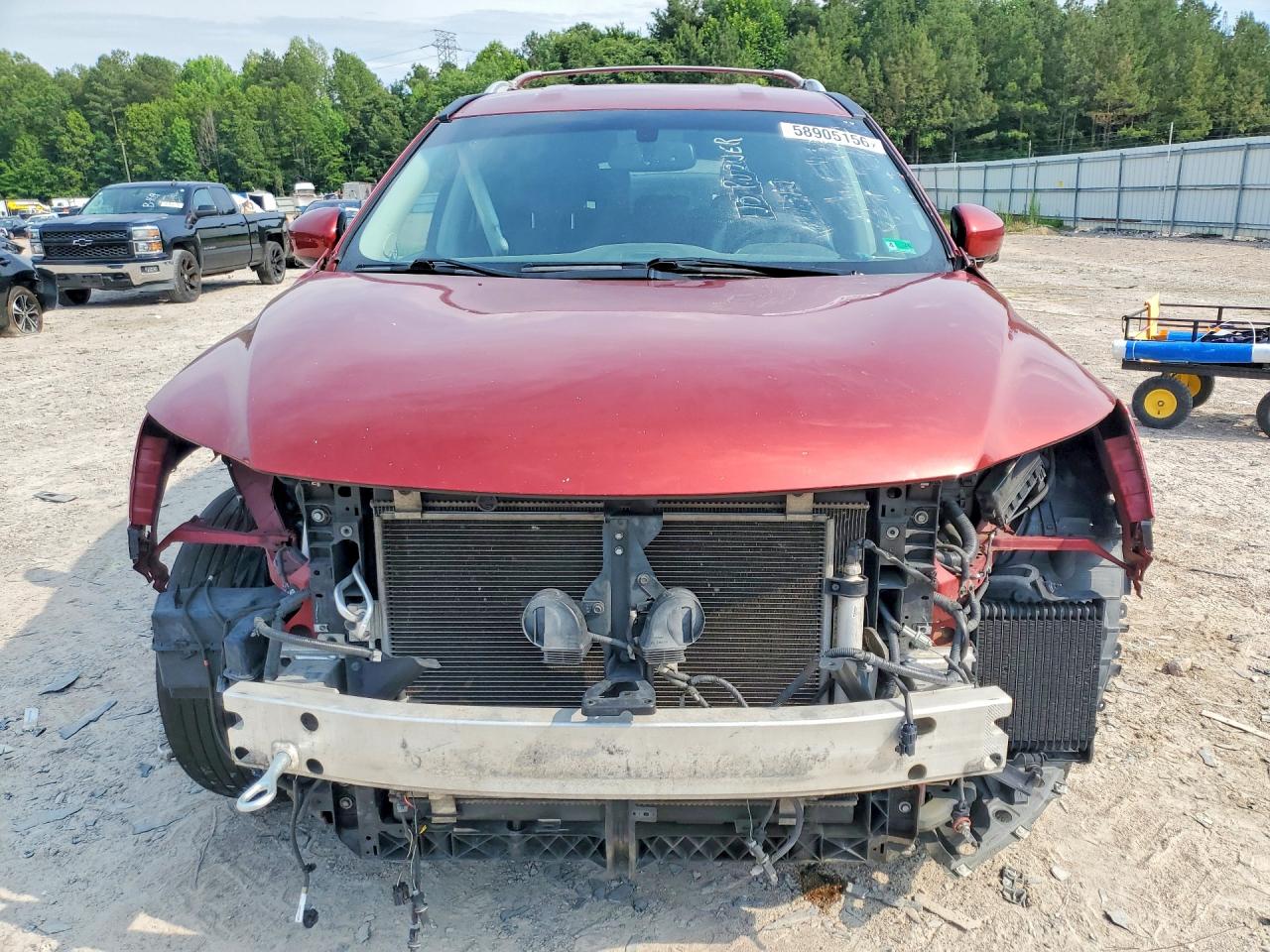 2015 Nissan Pathfinder Sl Red vin: 5N1AR2MN4FC604391