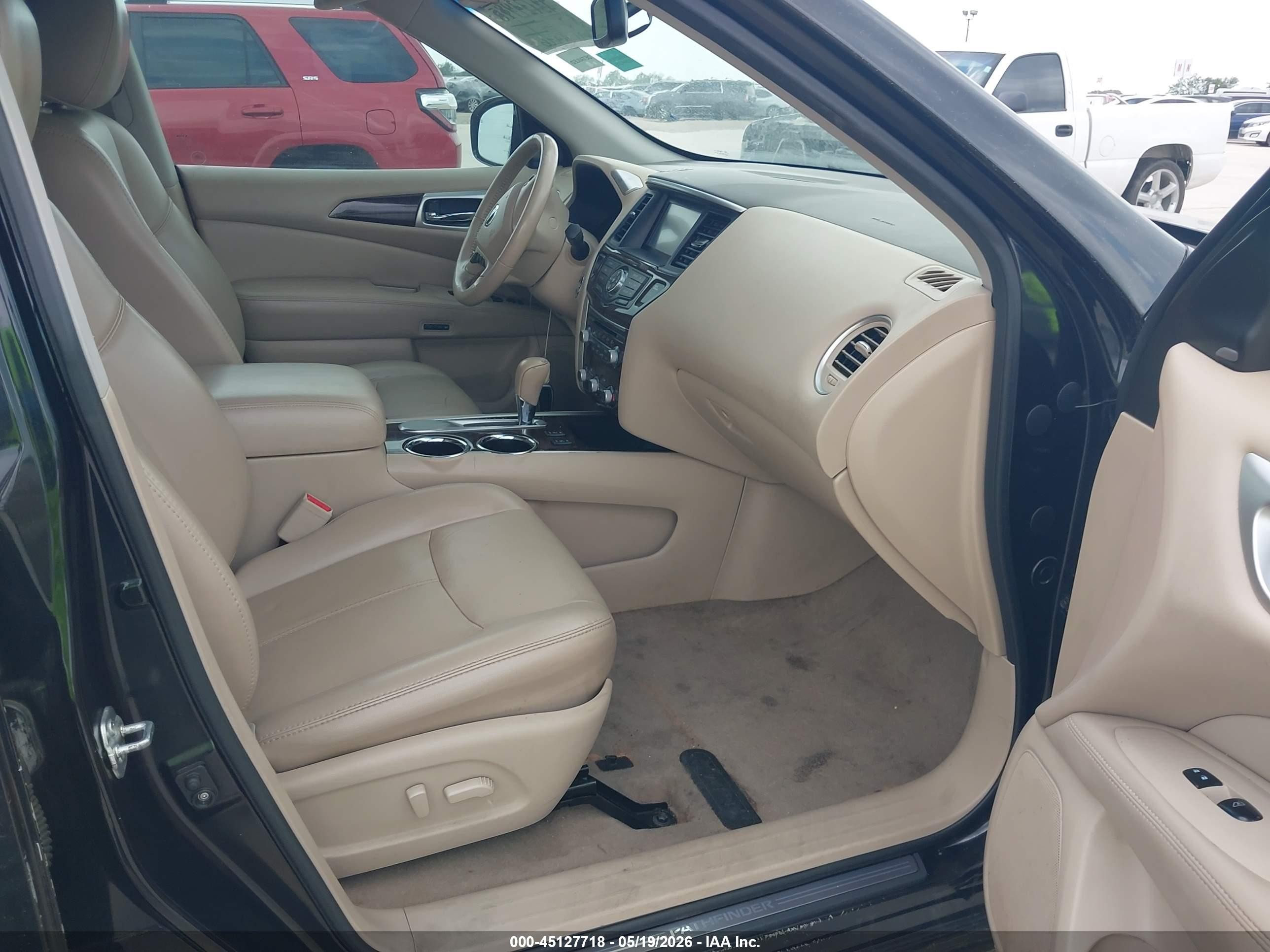 2015 Nissan Pathfinder Sl Black vin: 5N1AR2MN4FC607646