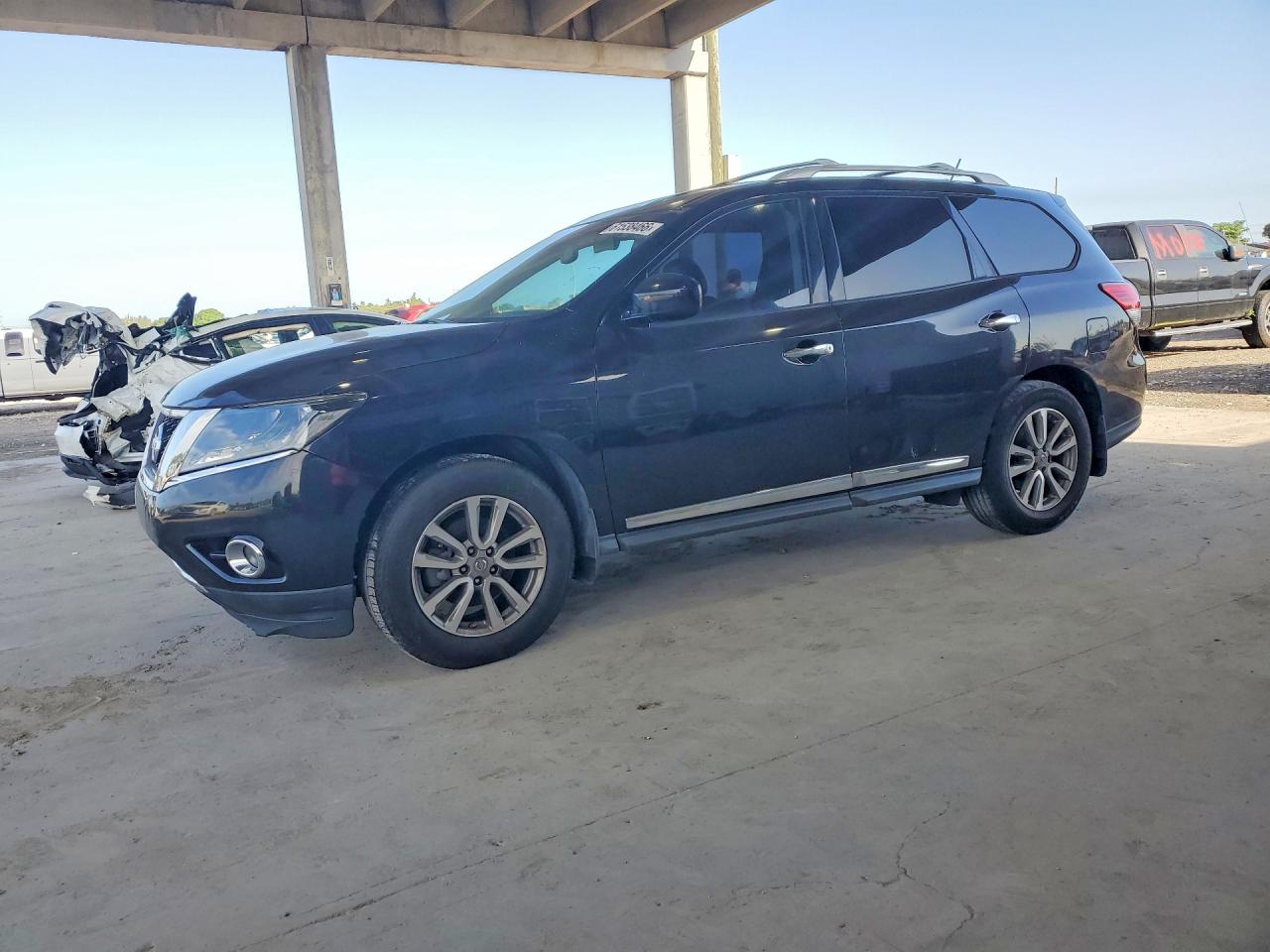 2015 Nissan Pathfinder Sl Black vin: 5N1AR2MN4FC622518