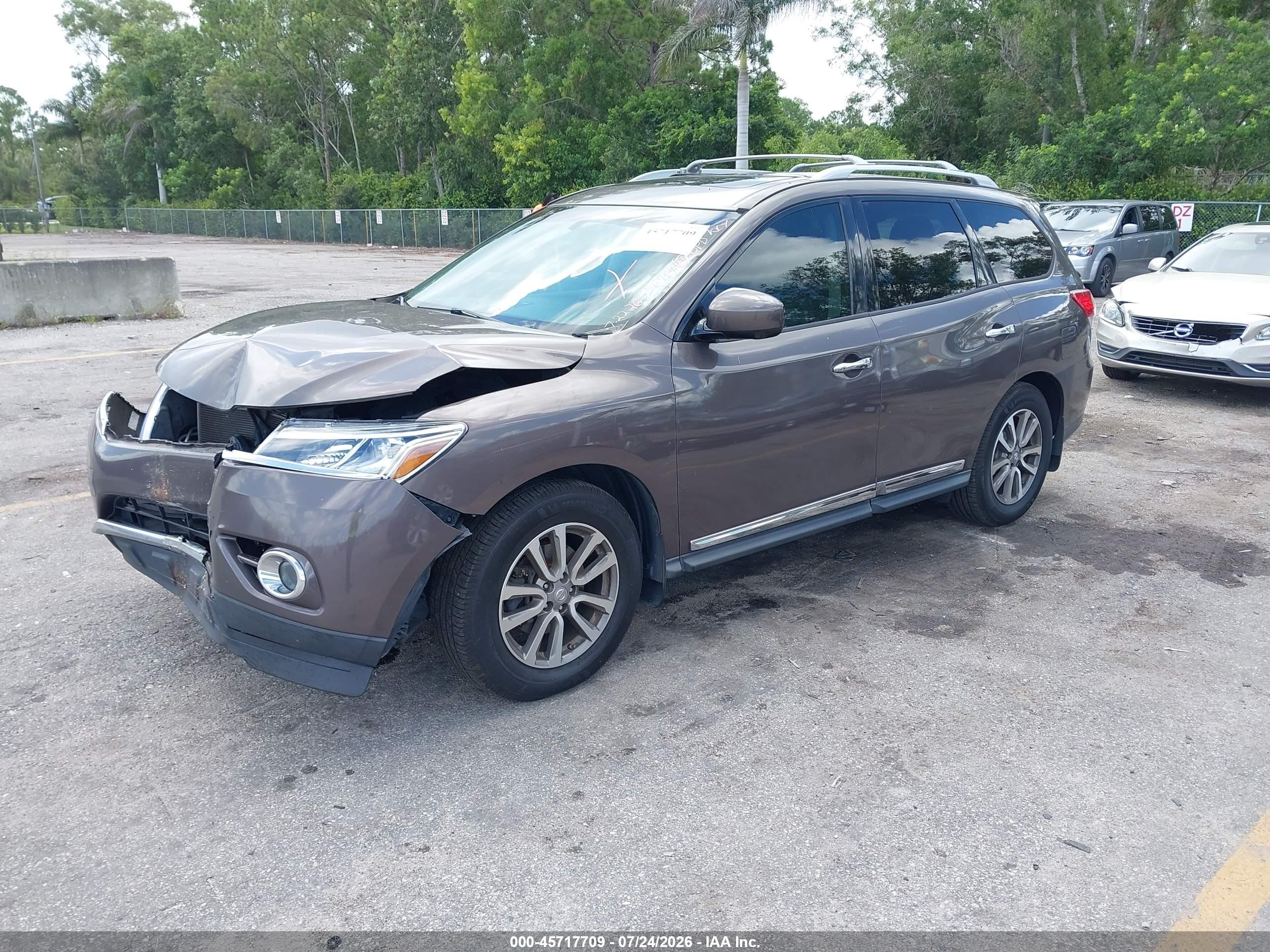 2015 Nissan Pathfinder Sl Коричневый vin: 5N1AR2MN4FC656989