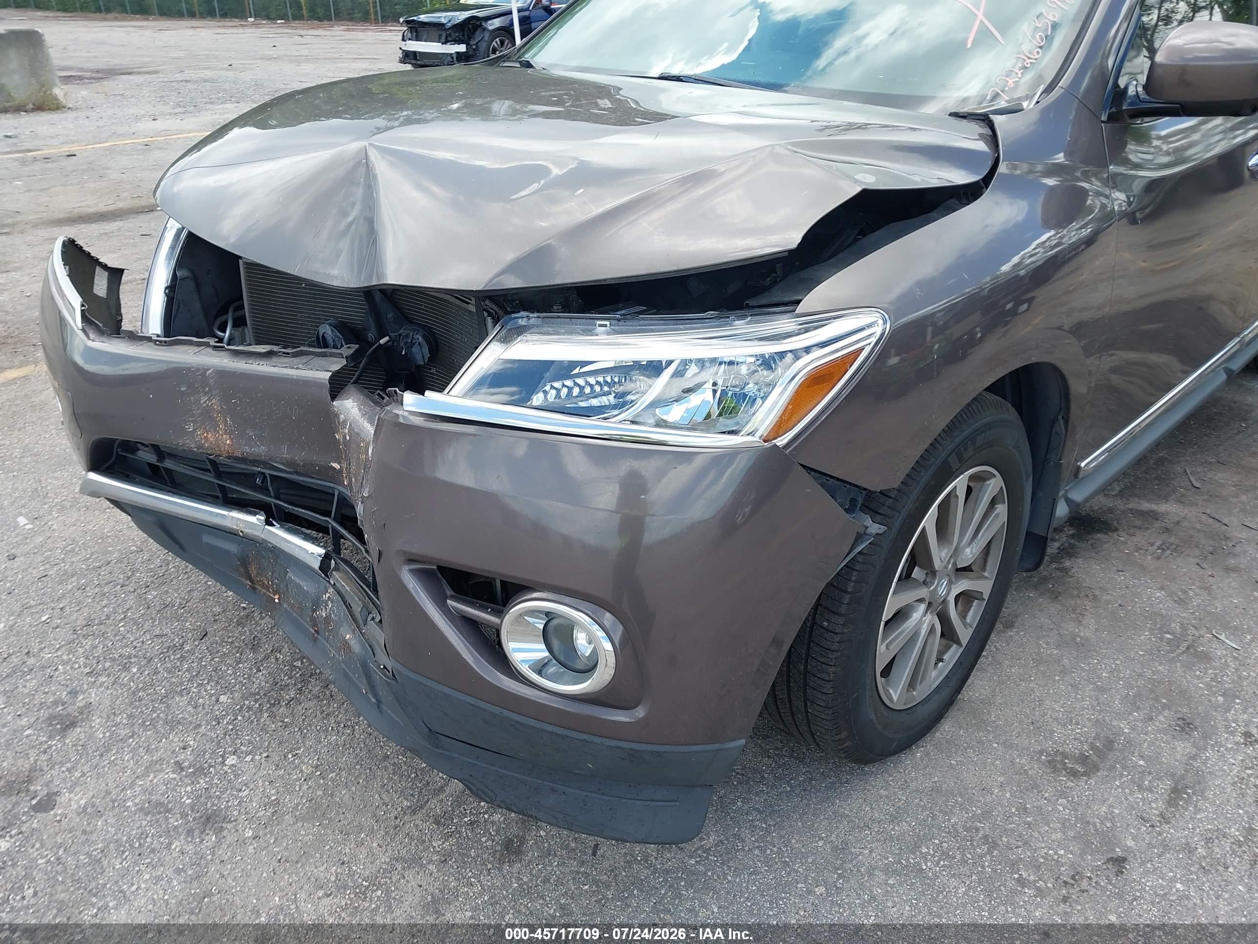 2015 Nissan Pathfinder Sl Коричневый vin: 5N1AR2MN4FC656989