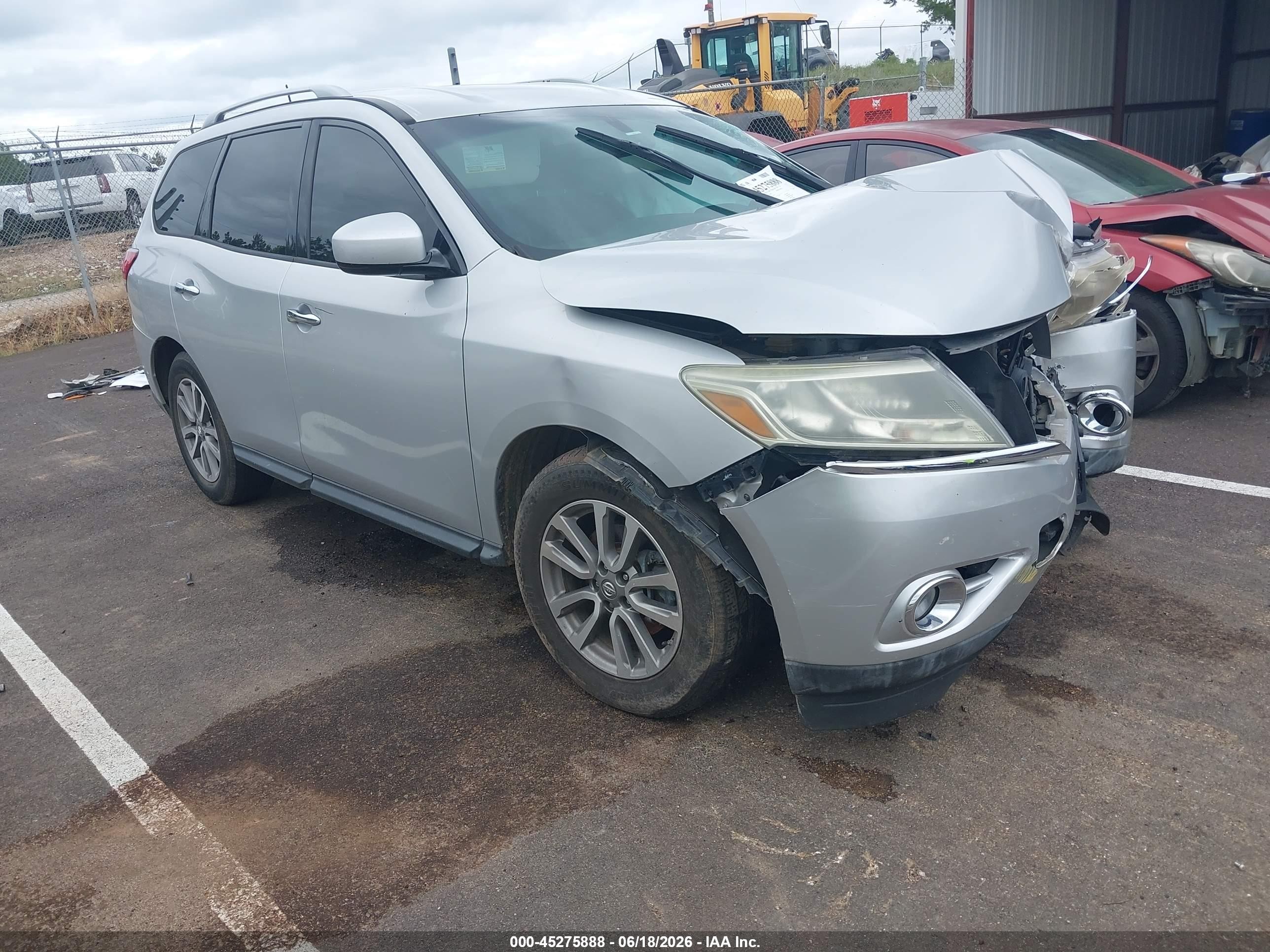 2015 Nissan Pathfinder Platinum/s/sl/sv Silver vin: 5N1AR2MN4FC661173