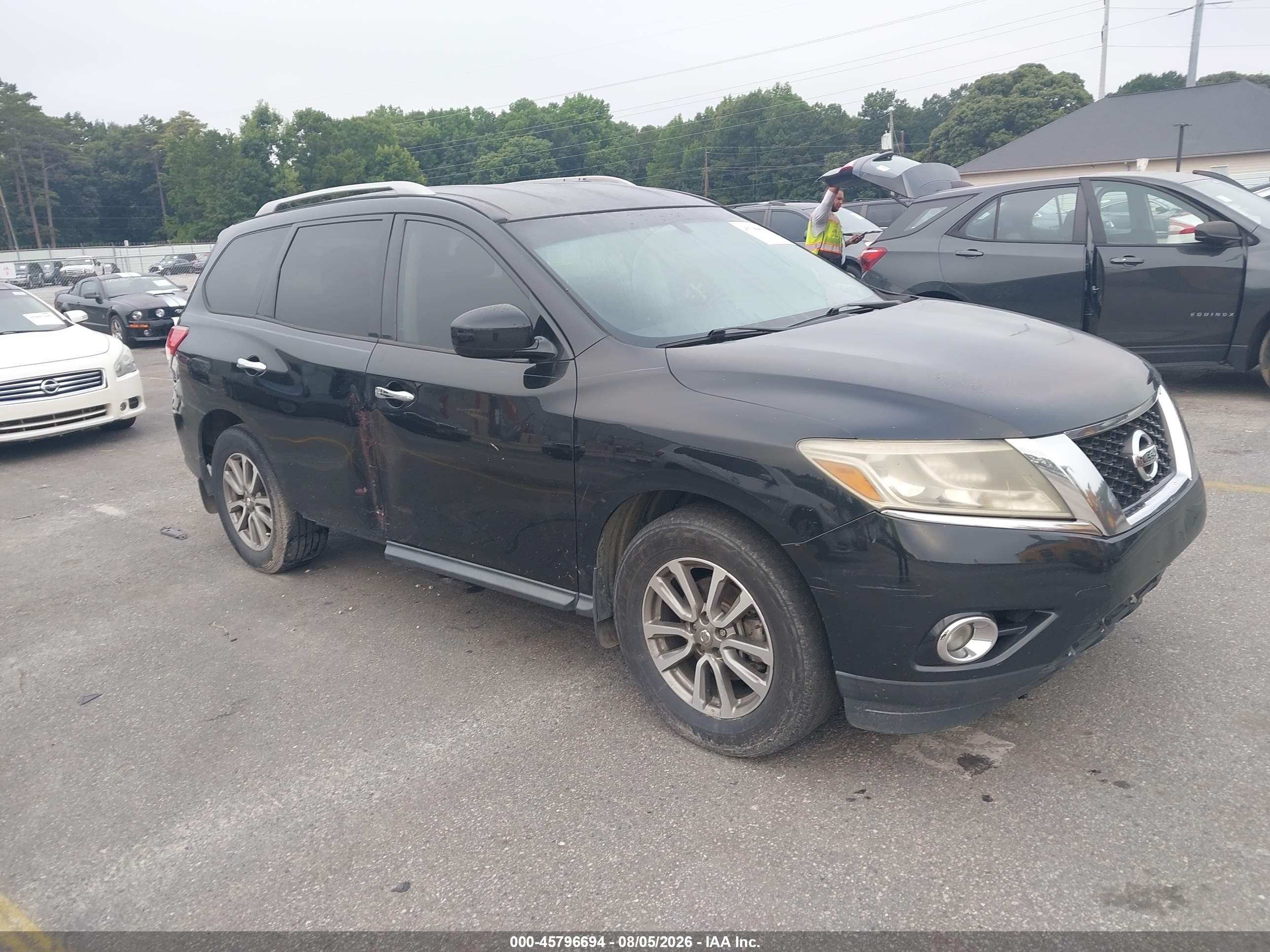 2015 Nissan Pathfinder Sv Black vin: 5N1AR2MN4FC674781