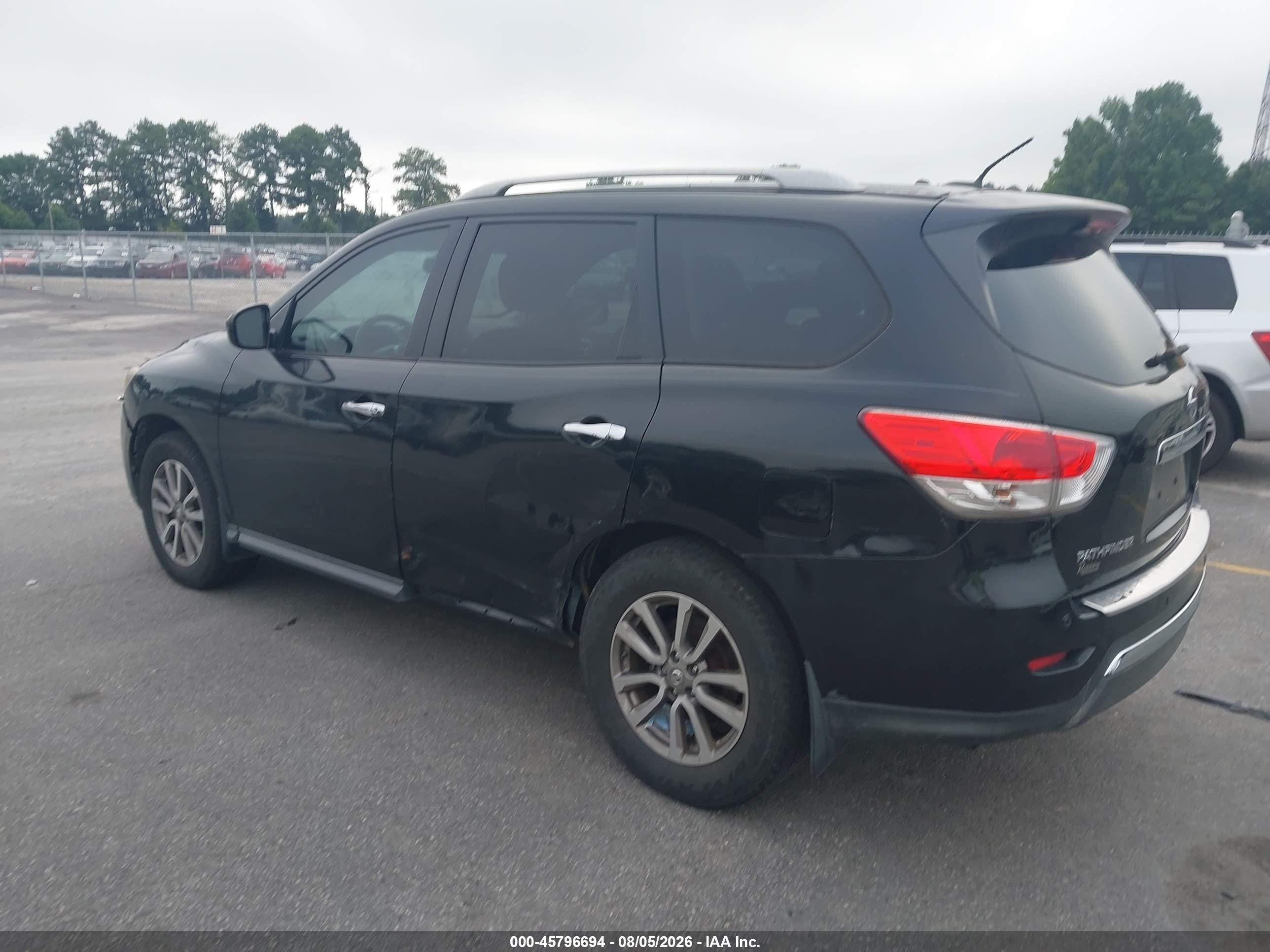 2015 Nissan Pathfinder Sv Black vin: 5N1AR2MN4FC674781