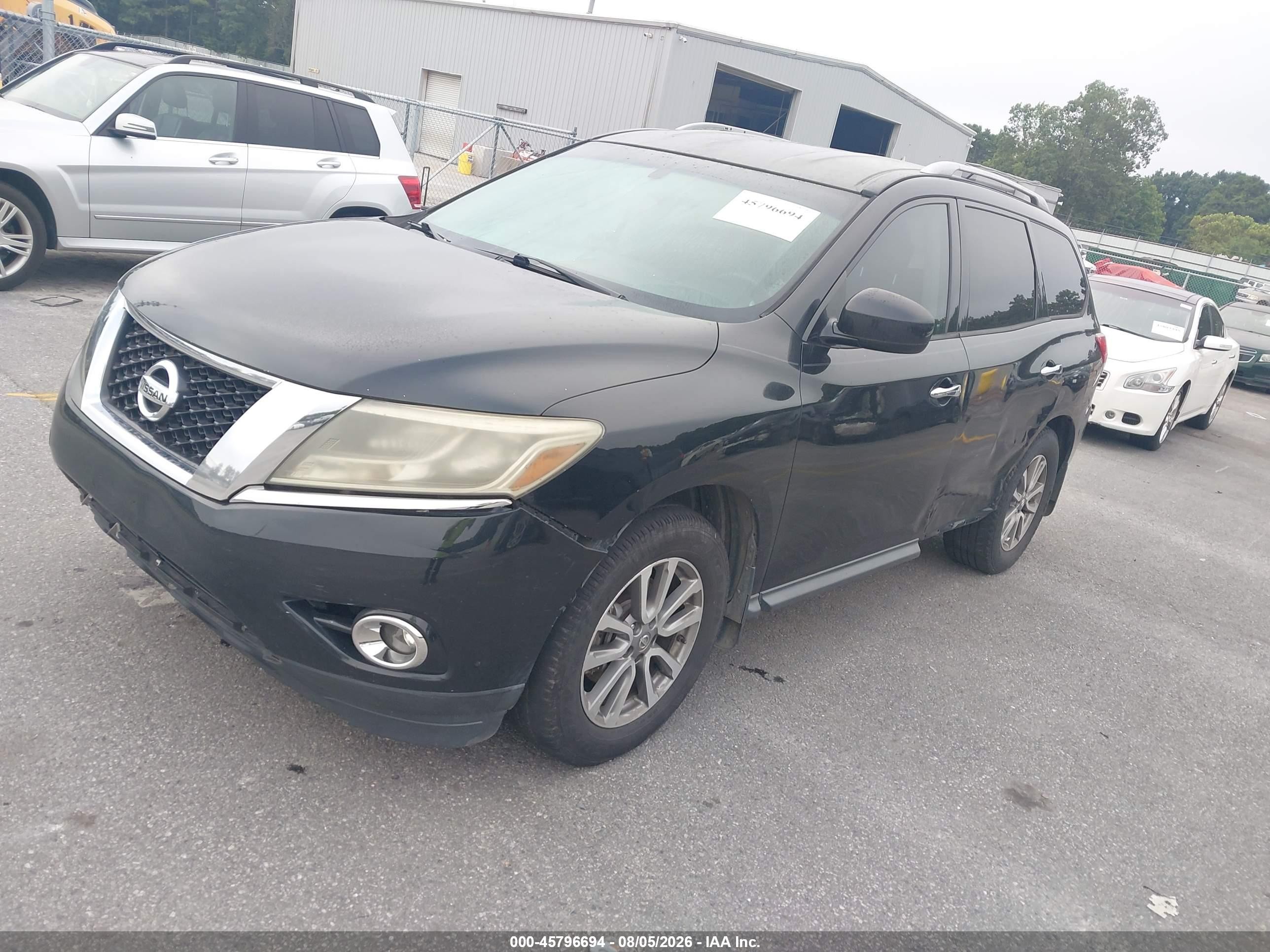 2015 Nissan Pathfinder Sv Black vin: 5N1AR2MN4FC674781