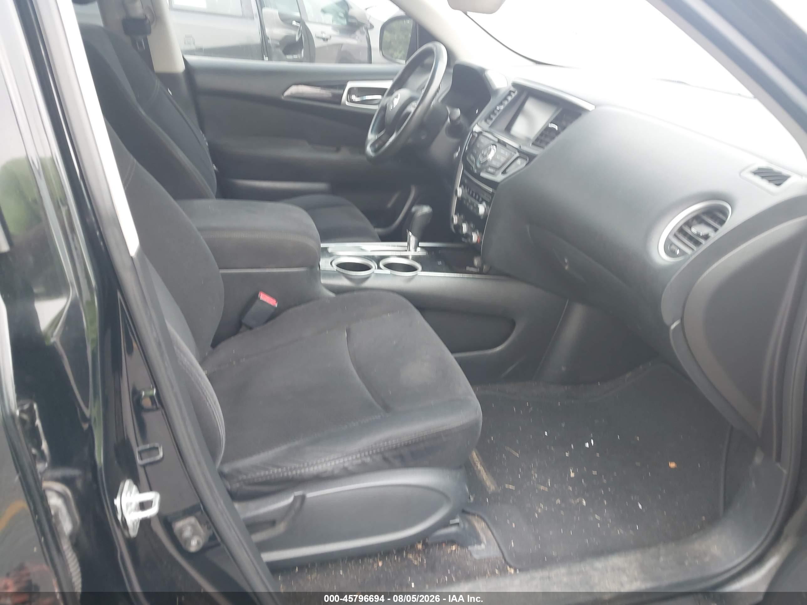 2015 Nissan Pathfinder Sv Black vin: 5N1AR2MN4FC674781