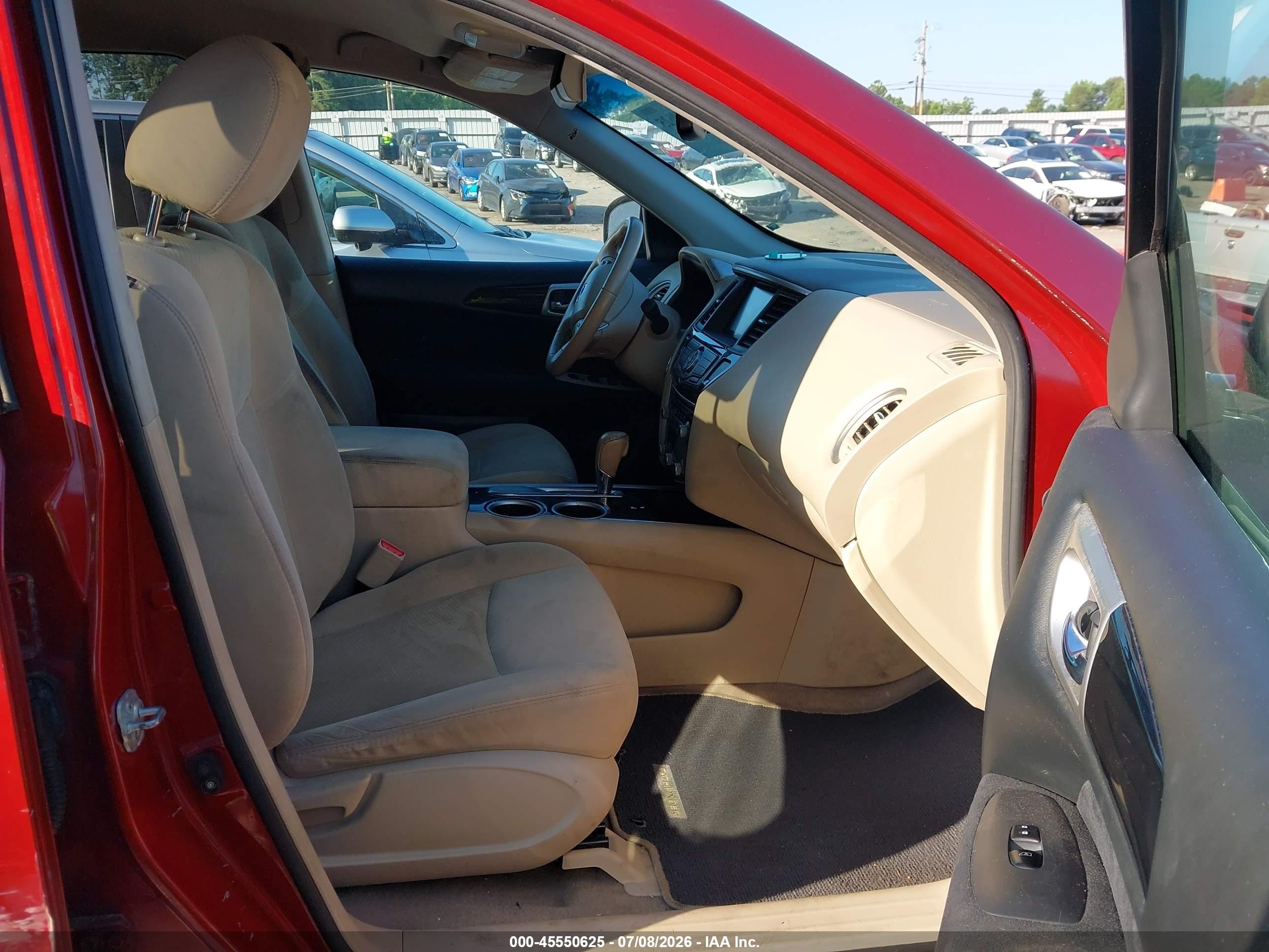 2015 Nissan Pathfinder Platinum/s/sl/sv Красный vin: 5N1AR2MN4FC680483