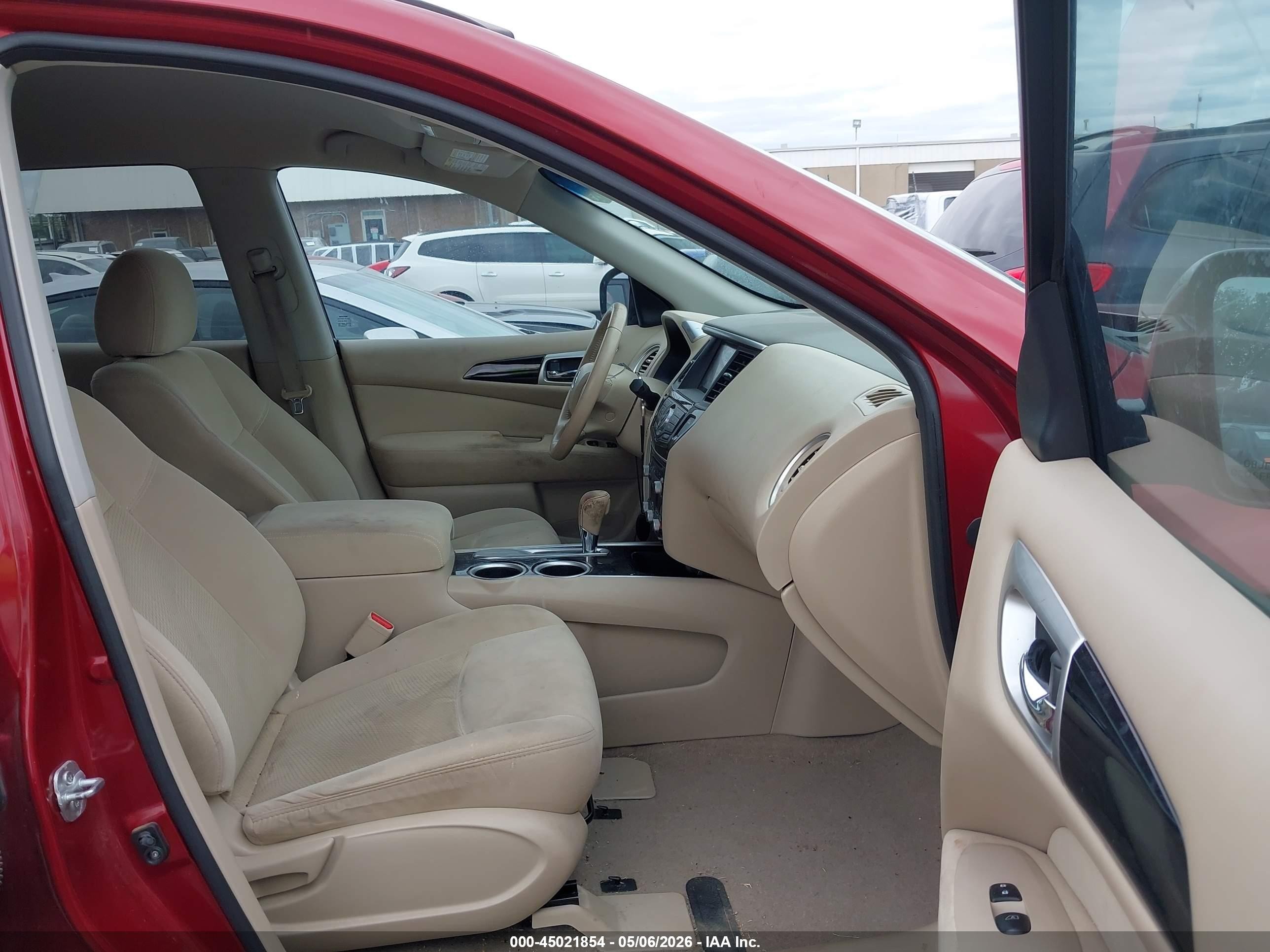 2015 Nissan Pathfinder Sv Red vin: 5N1AR2MN4FC683318