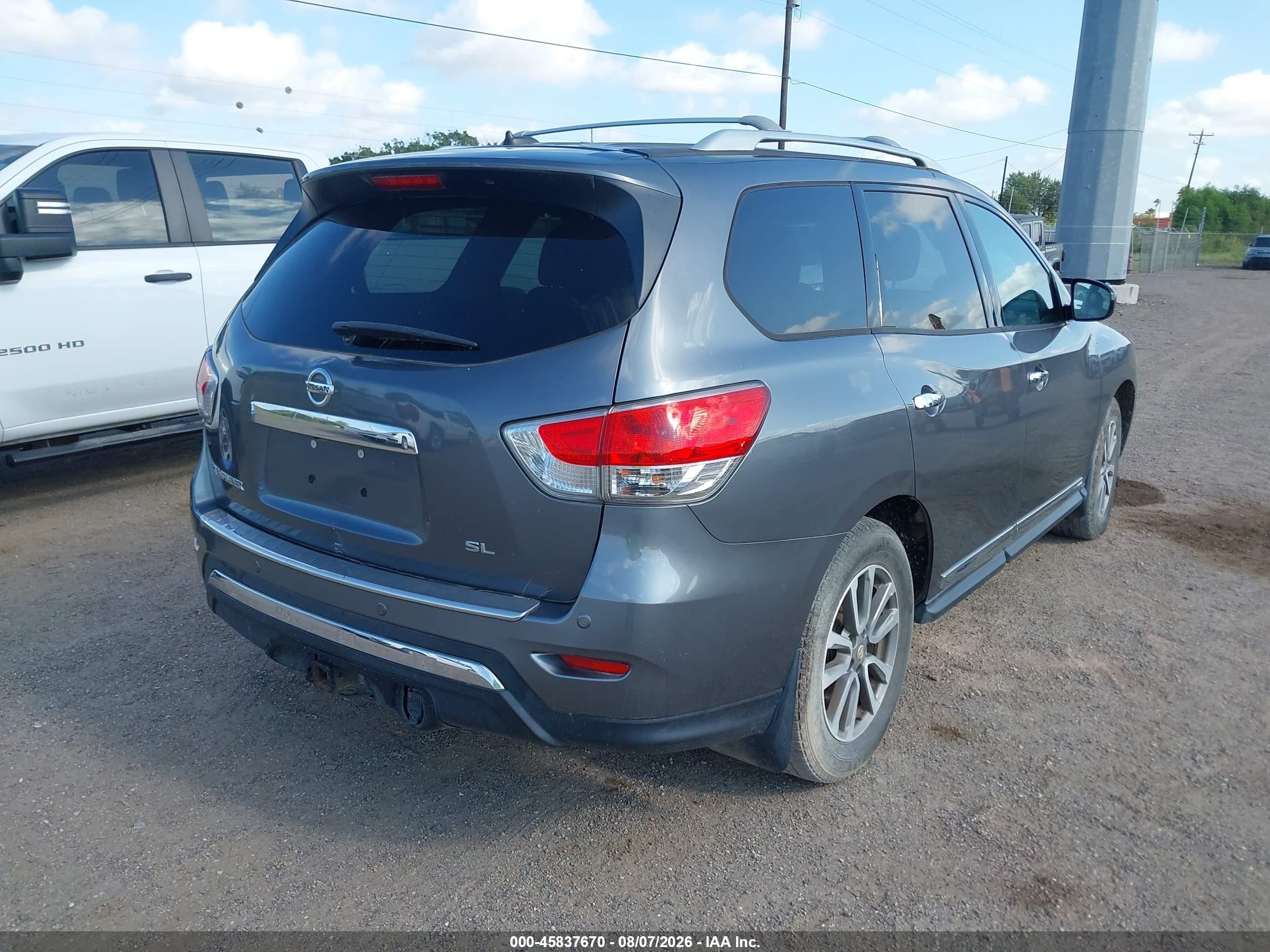 2015 Nissan Pathfinder Sl Gray vin: 5N1AR2MN4FC690270