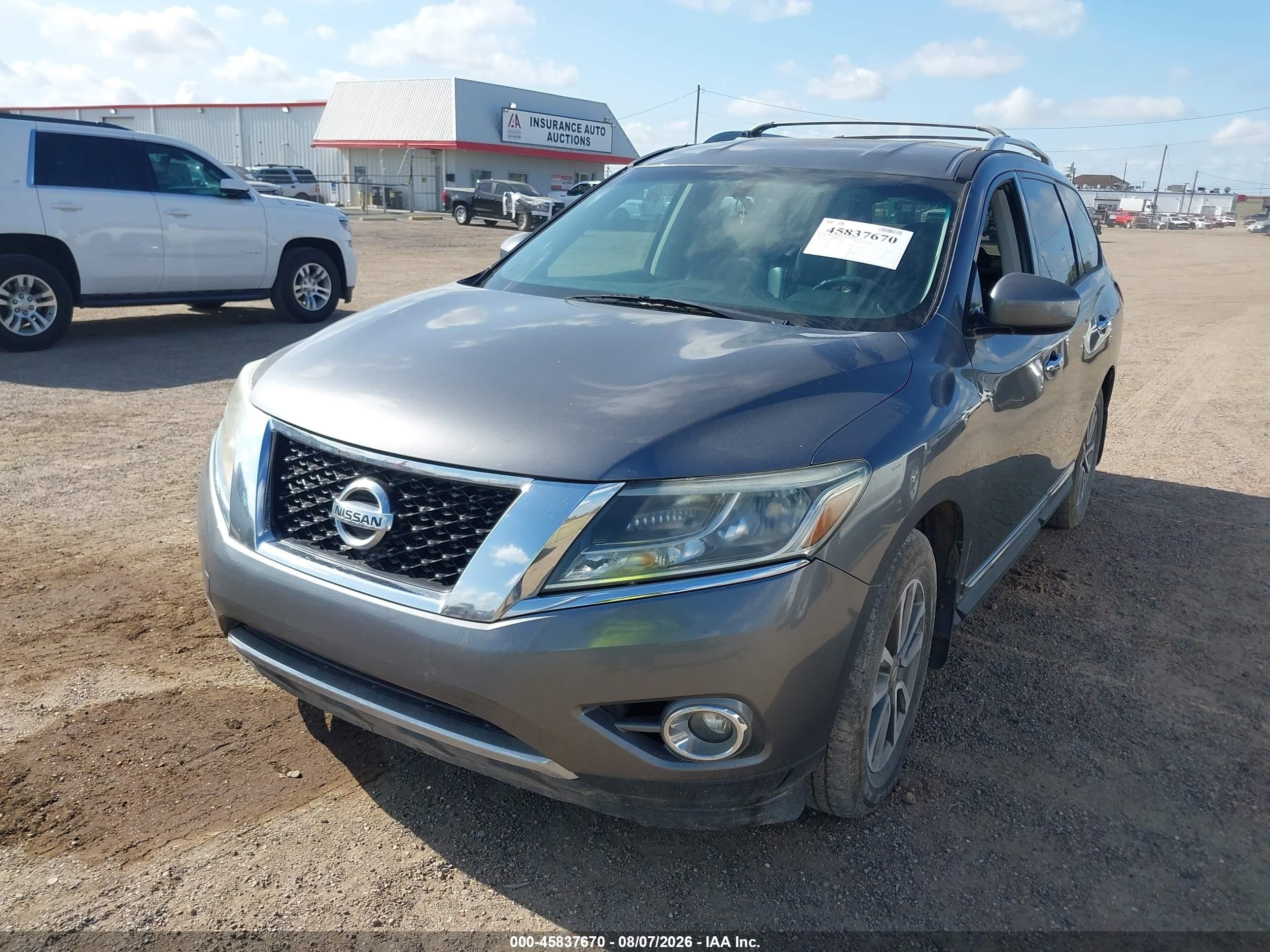 2015 Nissan Pathfinder Sl Gray vin: 5N1AR2MN4FC690270