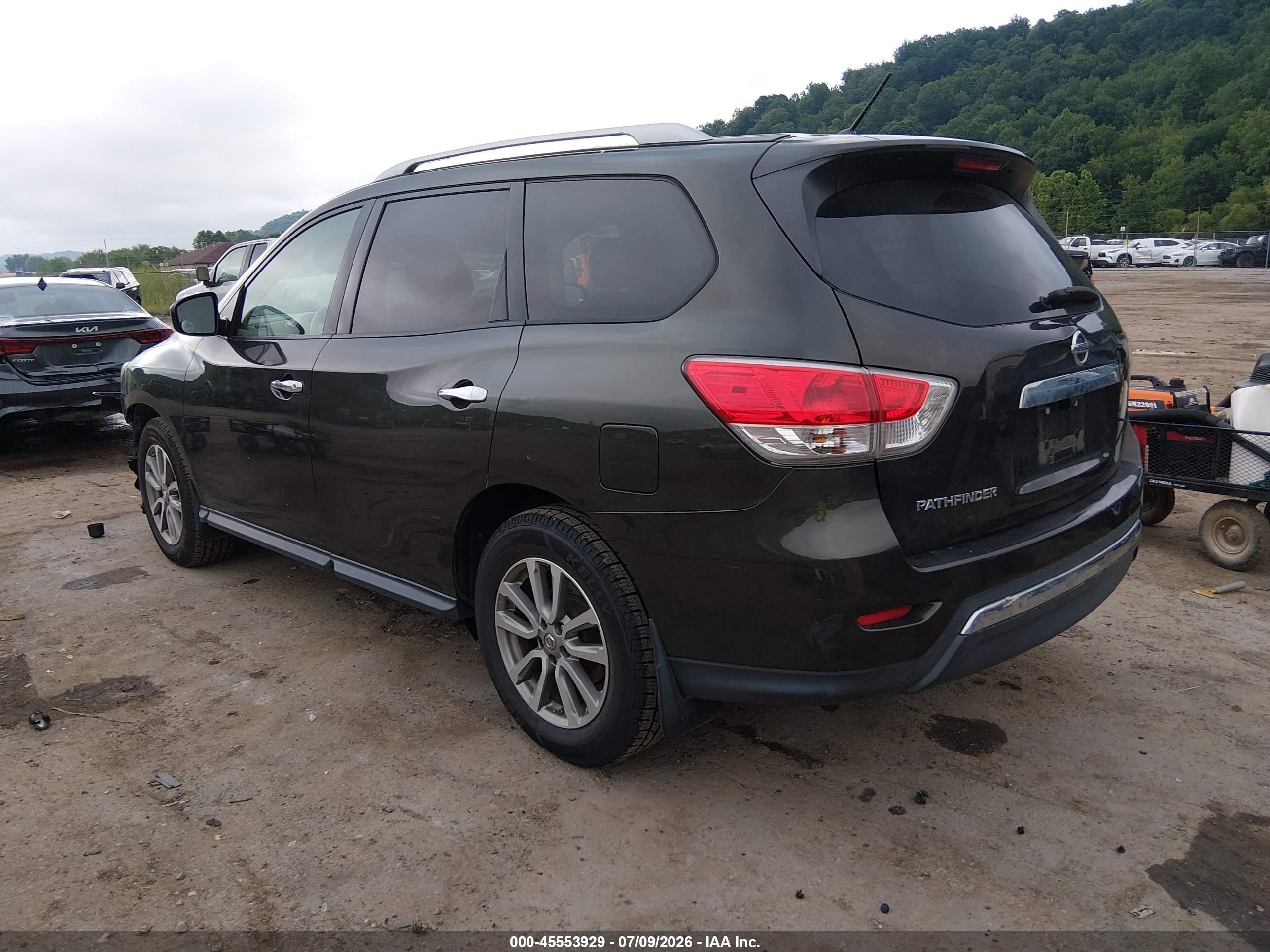 2015 Nissan Pathfinder S Gray vin: 5N1AR2MN4FC696957