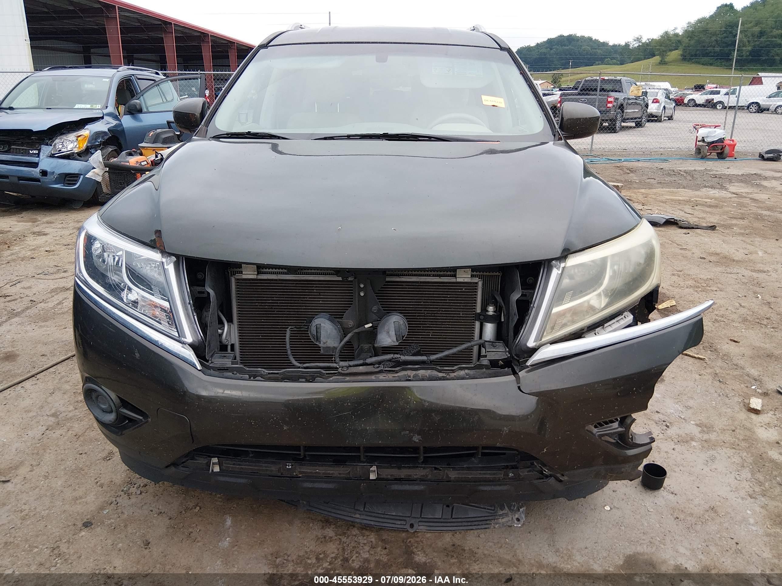 2015 Nissan Pathfinder S Gray vin: 5N1AR2MN4FC696957