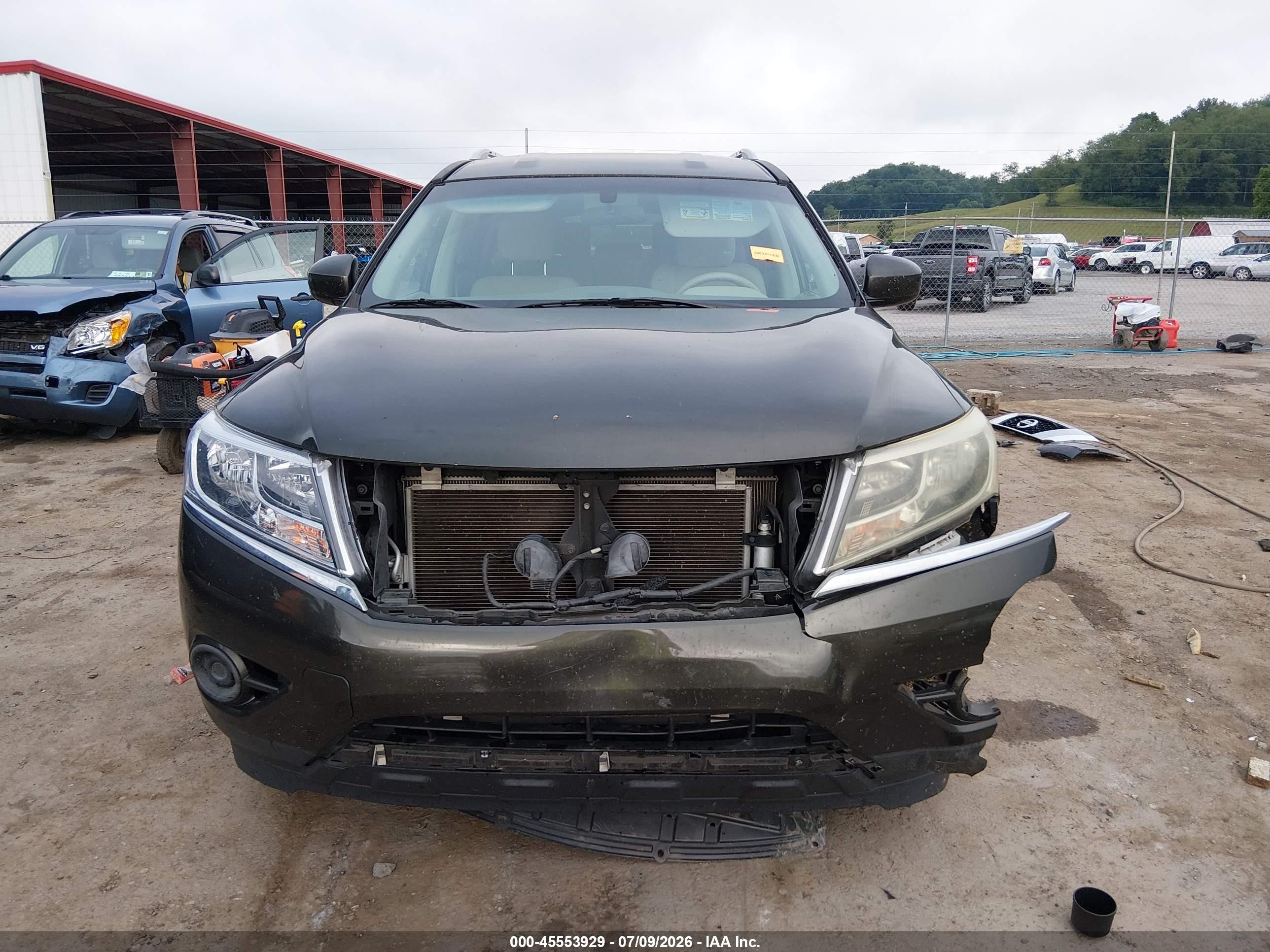 2015 Nissan Pathfinder S Gray vin: 5N1AR2MN4FC696957