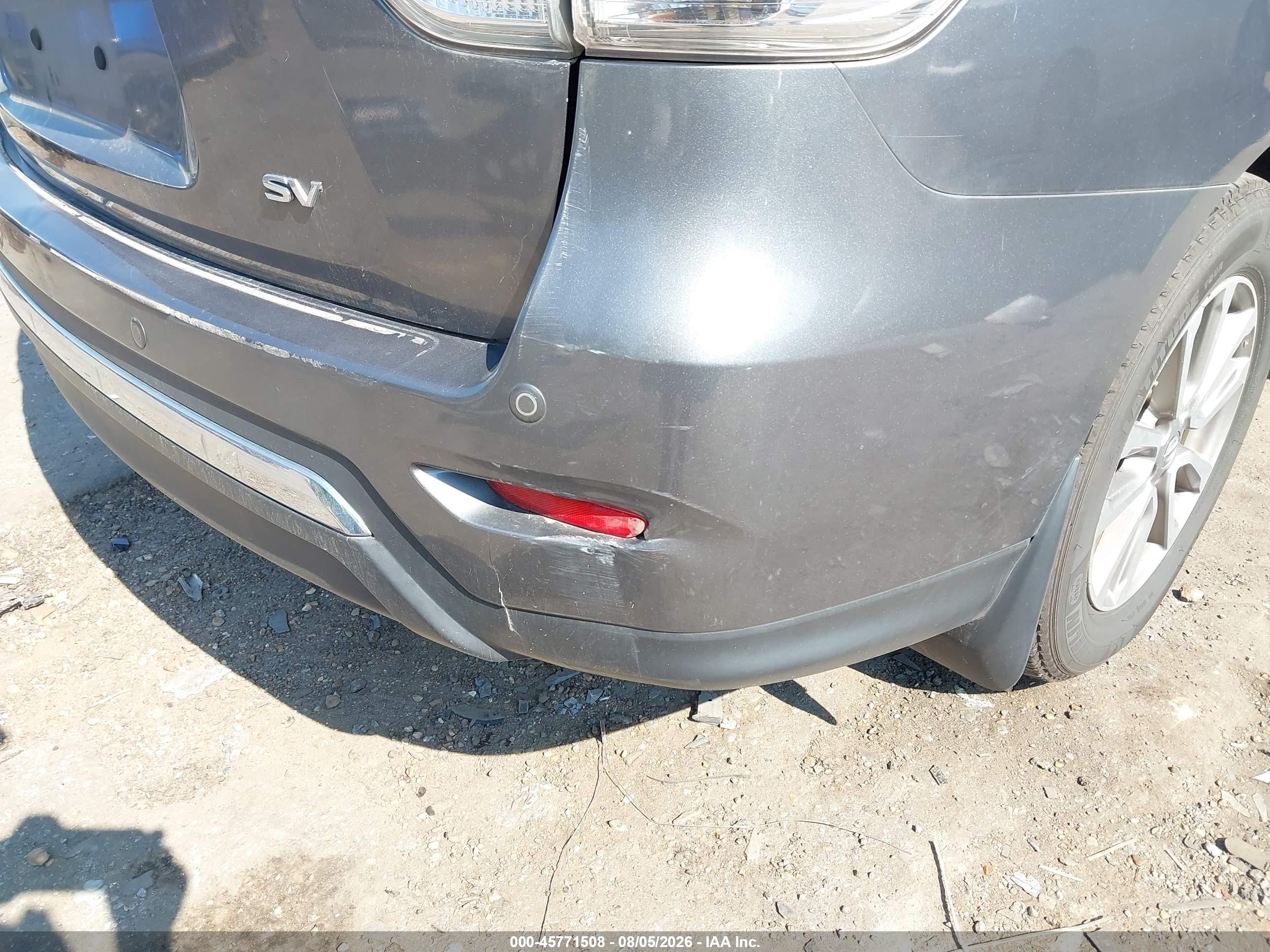 2015 Nissan Pathfinder Sv Gray vin: 5N1AR2MN4FC702997
