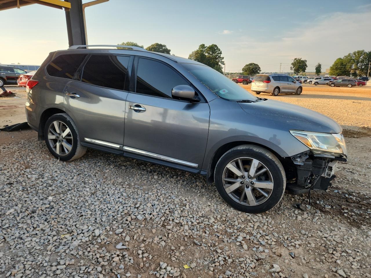 2015 Nissan Pathfinder S Серый vin: 5N1AR2MN4FC706032