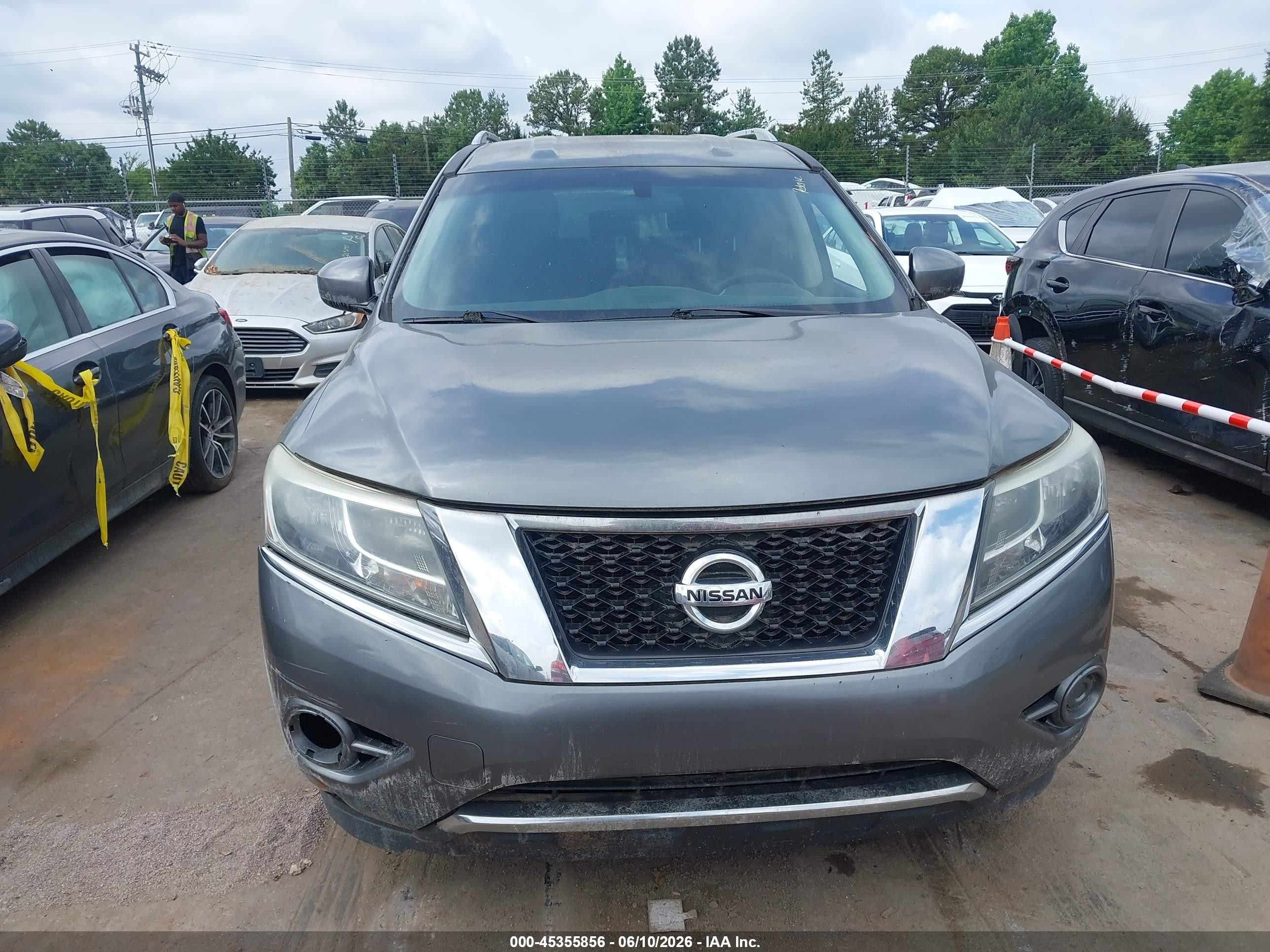 2015 Nissan Pathfinder S Gray vin: 5N1AR2MN4FC708010
