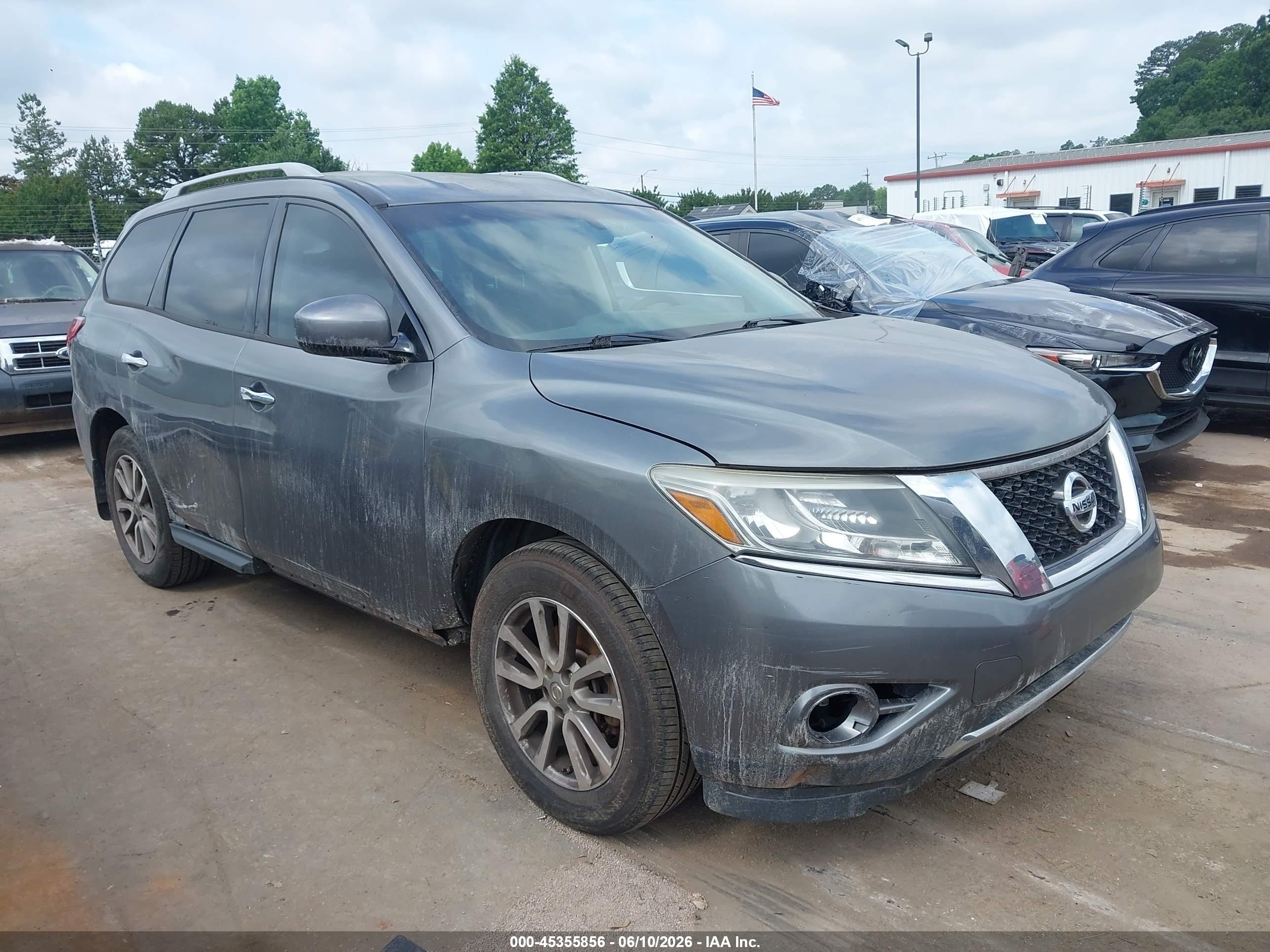 2015 Nissan Pathfinder S Gray vin: 5N1AR2MN4FC708010