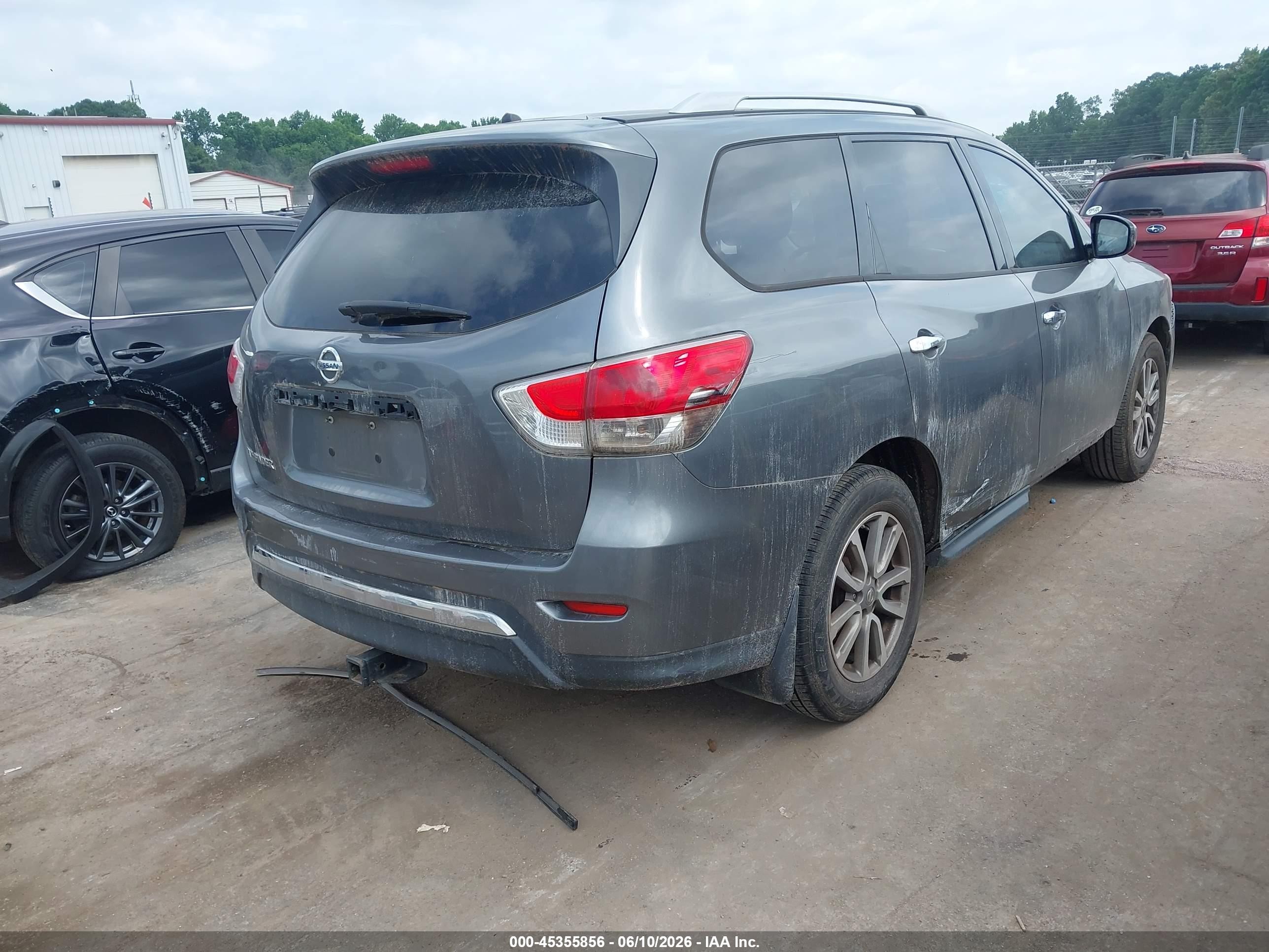 2015 Nissan Pathfinder S Gray vin: 5N1AR2MN4FC708010