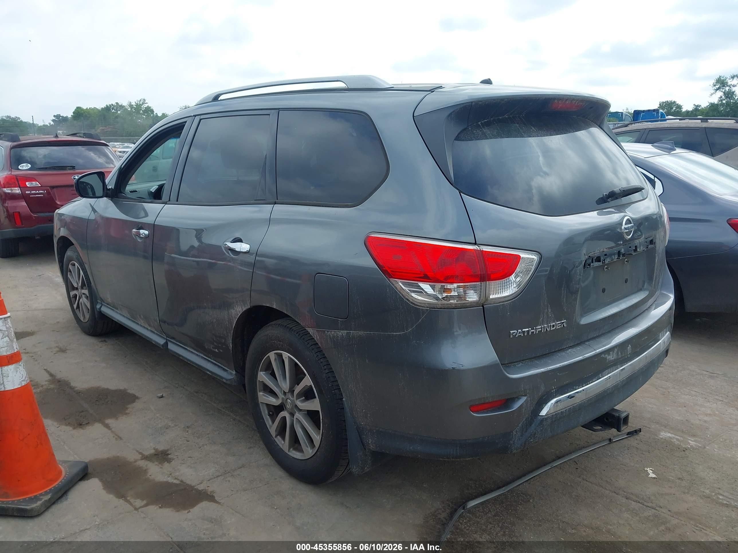 2015 Nissan Pathfinder S Gray vin: 5N1AR2MN4FC708010