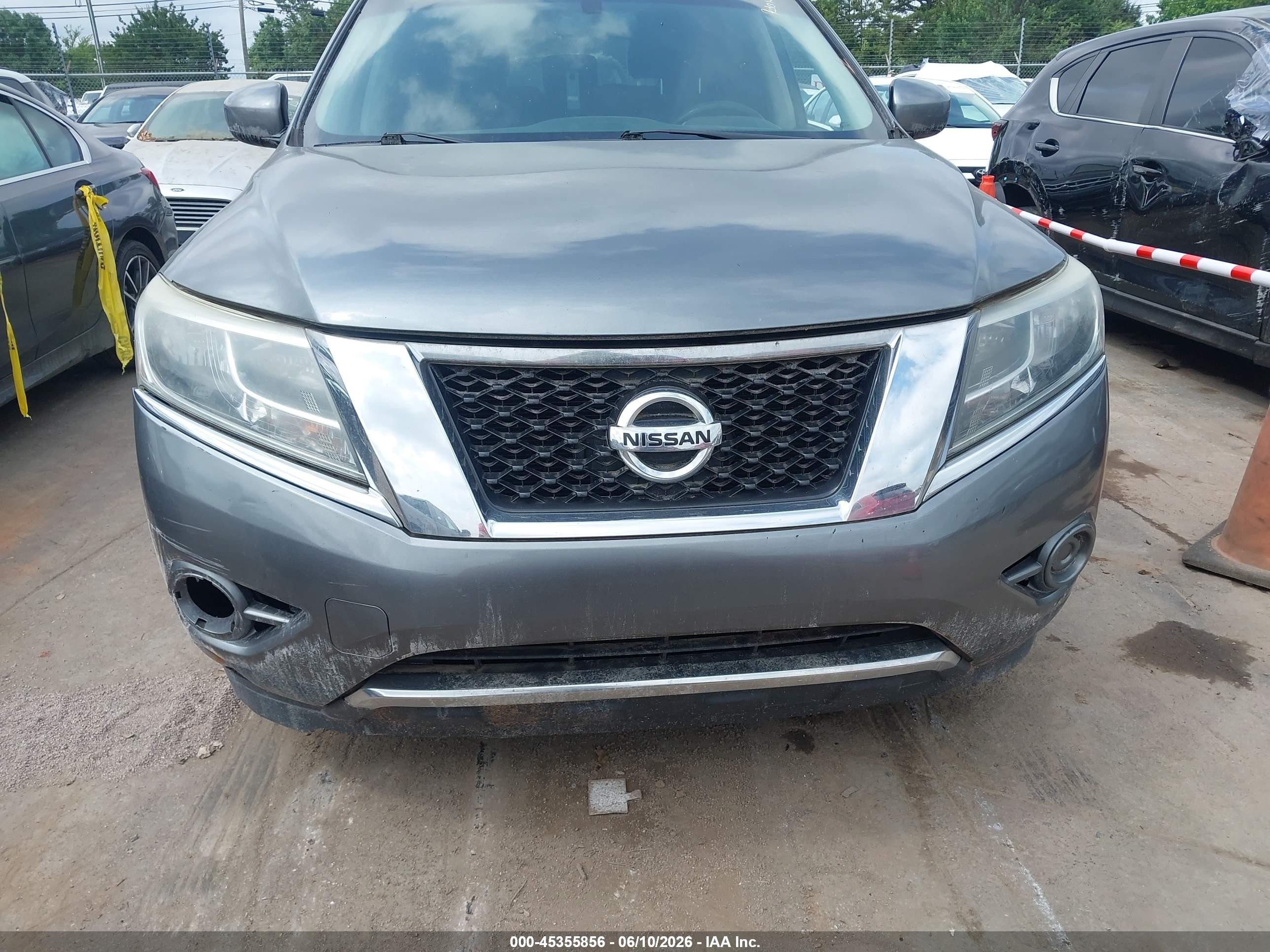 2015 Nissan Pathfinder S Gray vin: 5N1AR2MN4FC708010