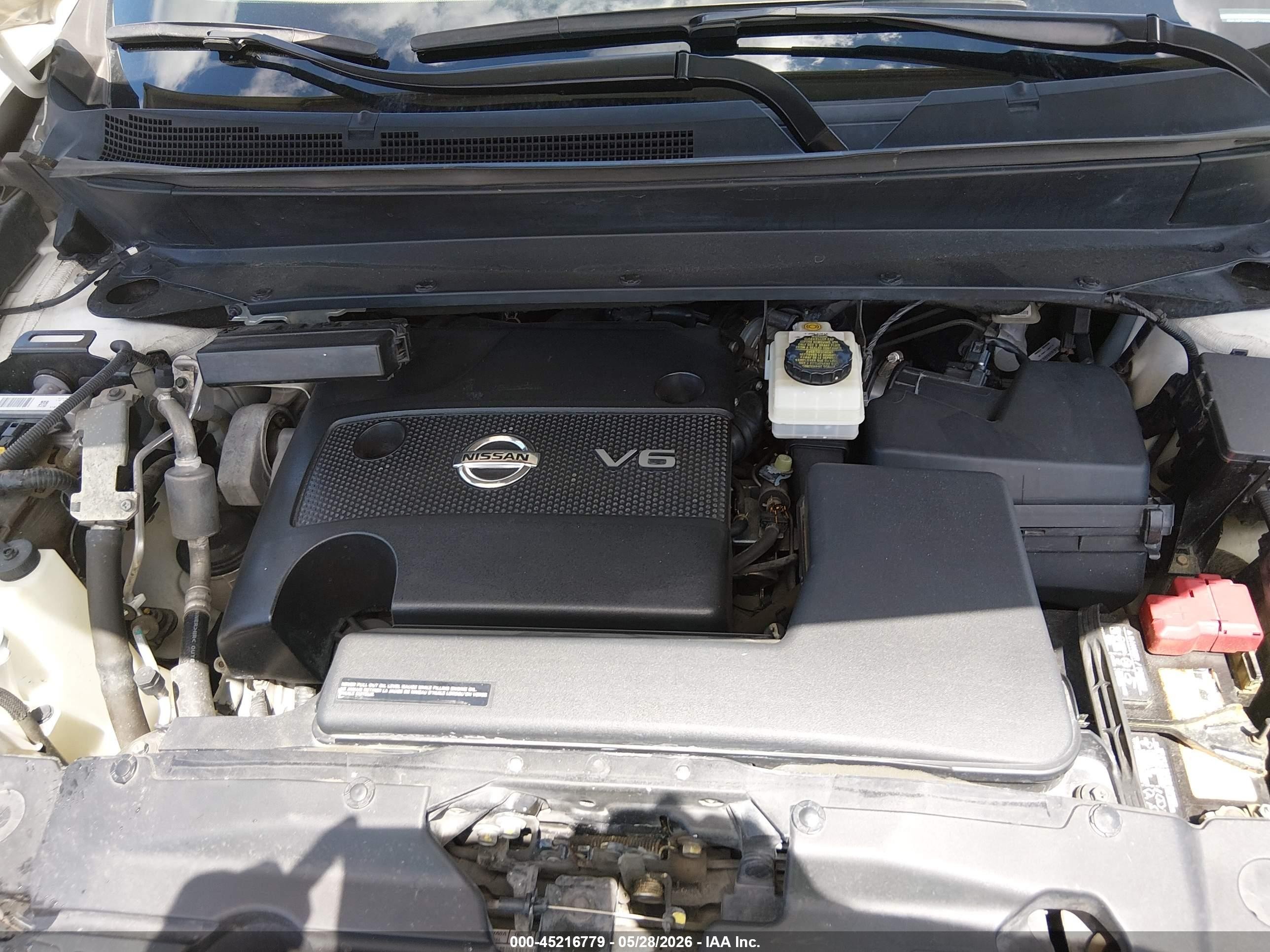 2015 Nissan Pathfinder Sl White vin: 5N1AR2MN4FC718956